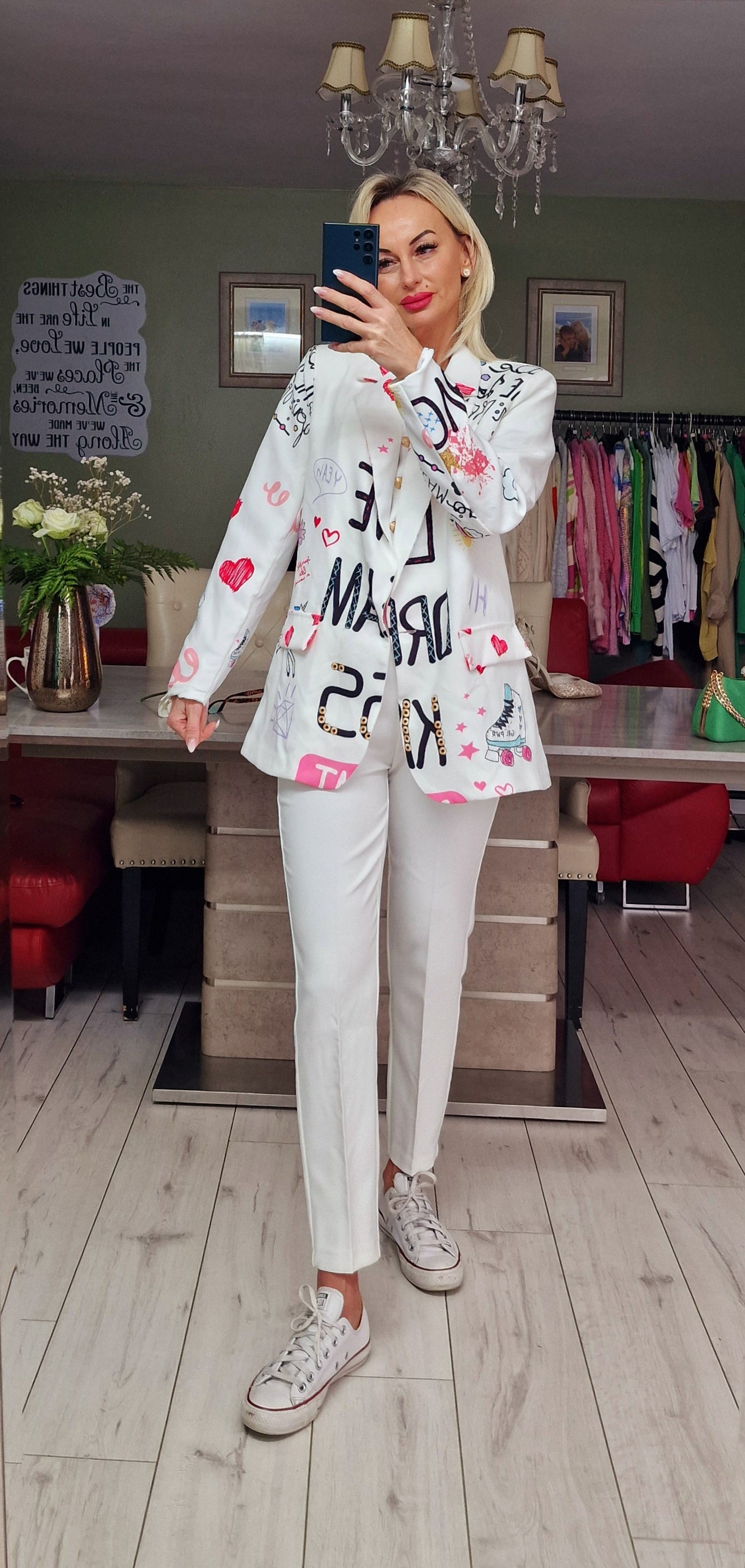 LOVE DREAM KISS Unique Blazer. Print no 3