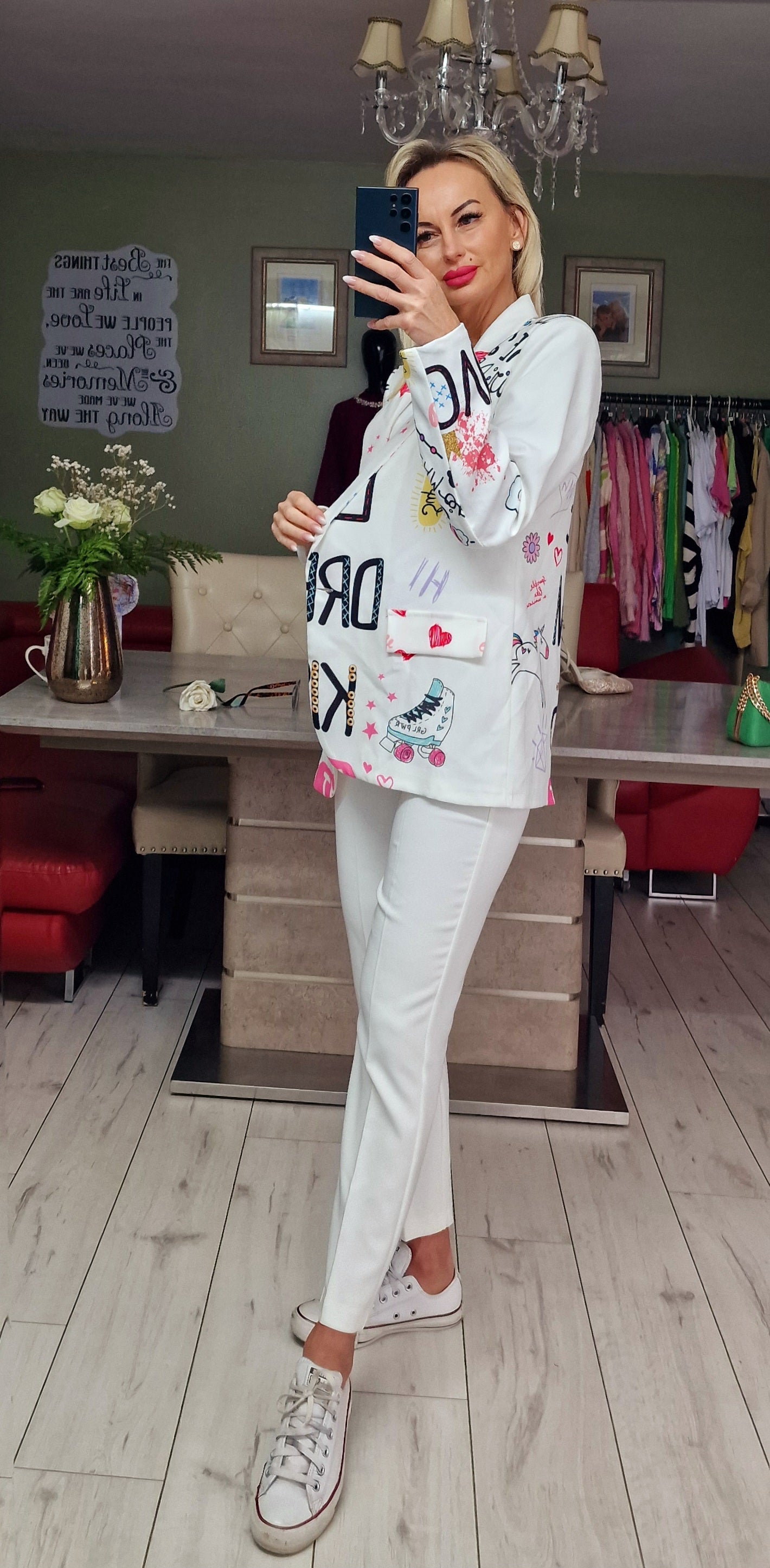 LOVE DREAM KISS Unique Blazer. Print no 3