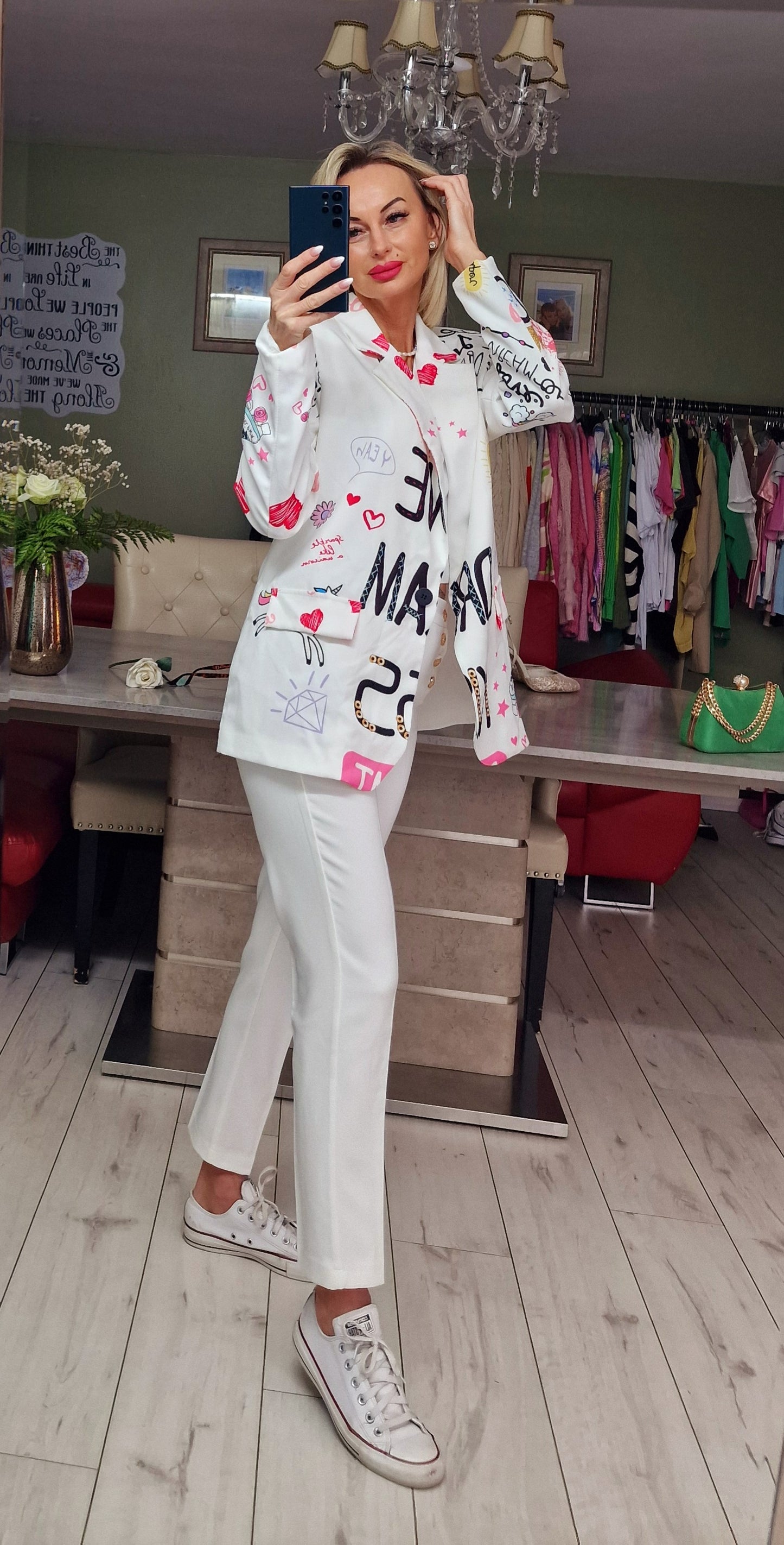 LOVE DREAM KISS Unique Blazer. Print no 3