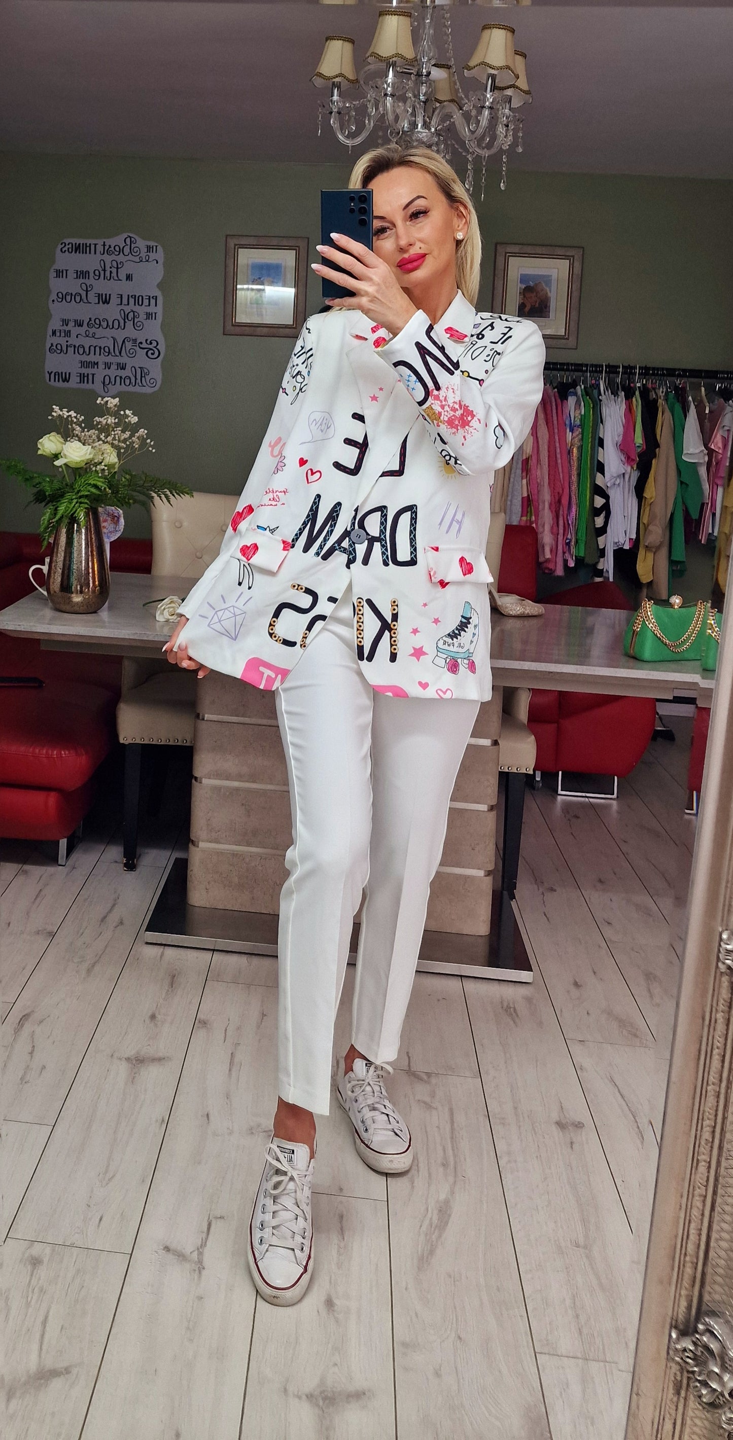 LOVE DREAM KISS Unique Blazer. Print no 3