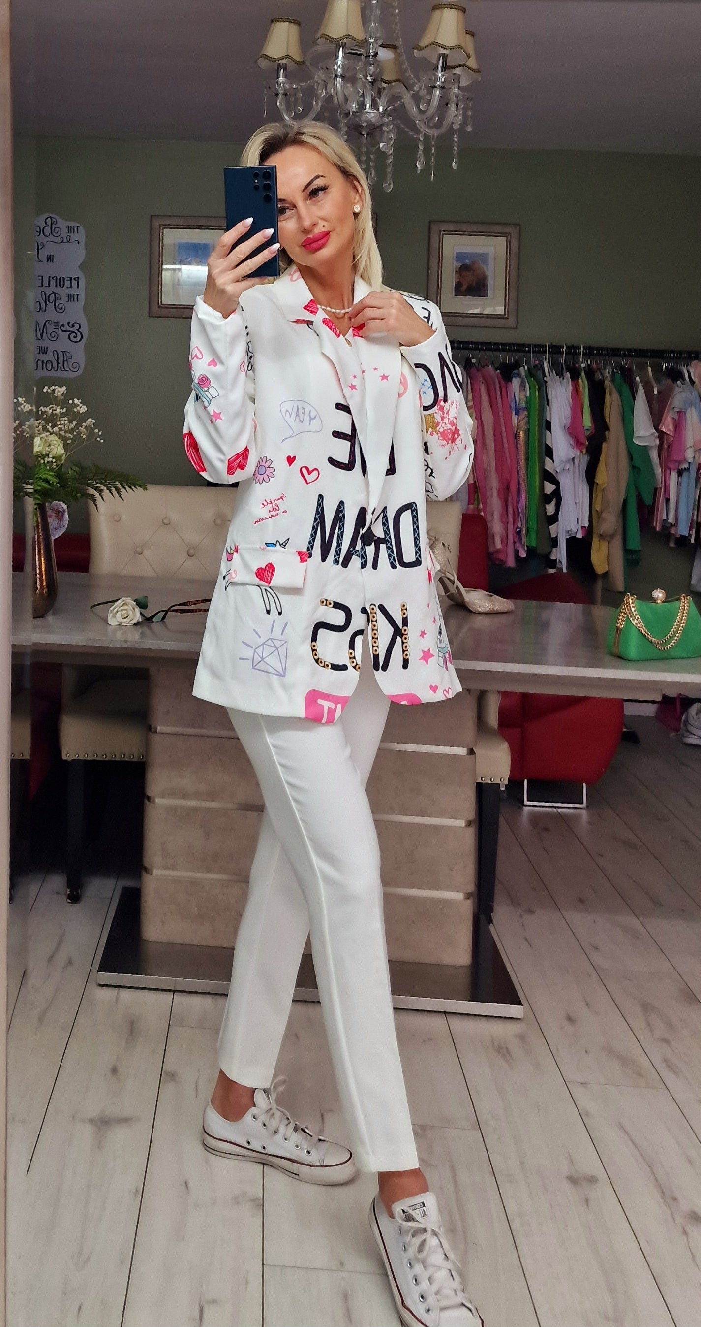 LOVE DREAM KISS Unique Blazer. Print no 3