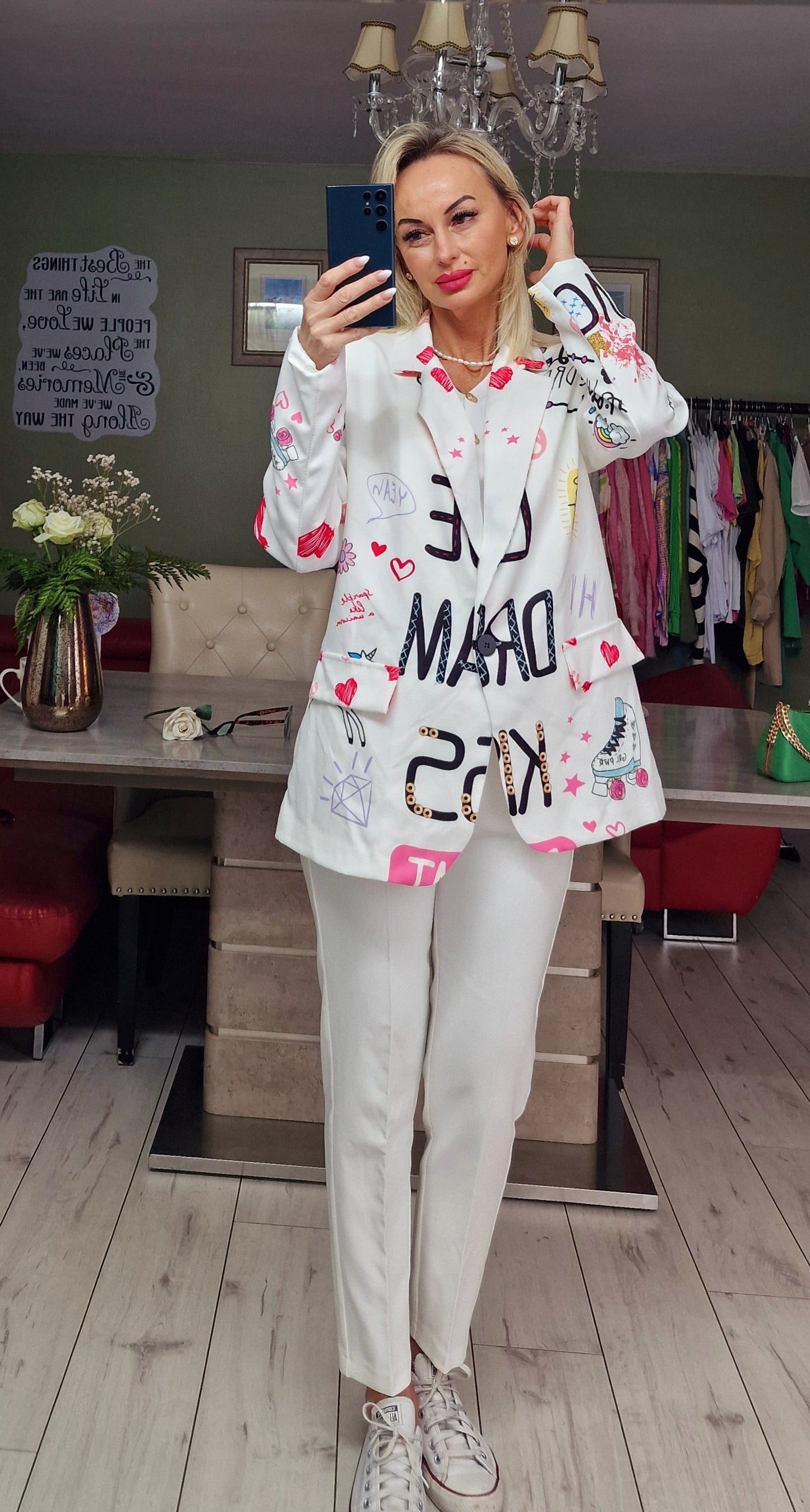 LOVE DREAM KISS Unique Blazer. Print no 3