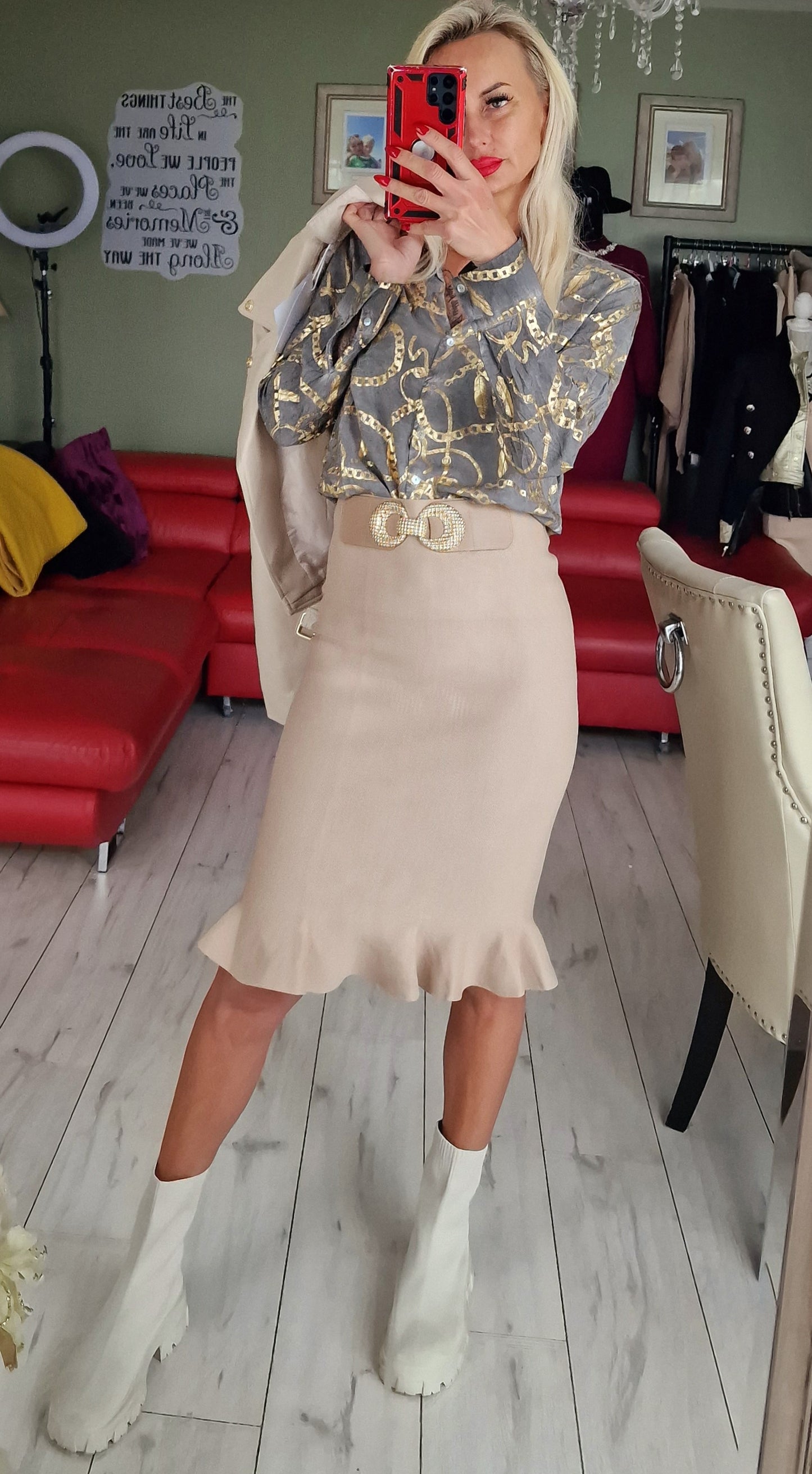 Gold-Grey Shirt From France