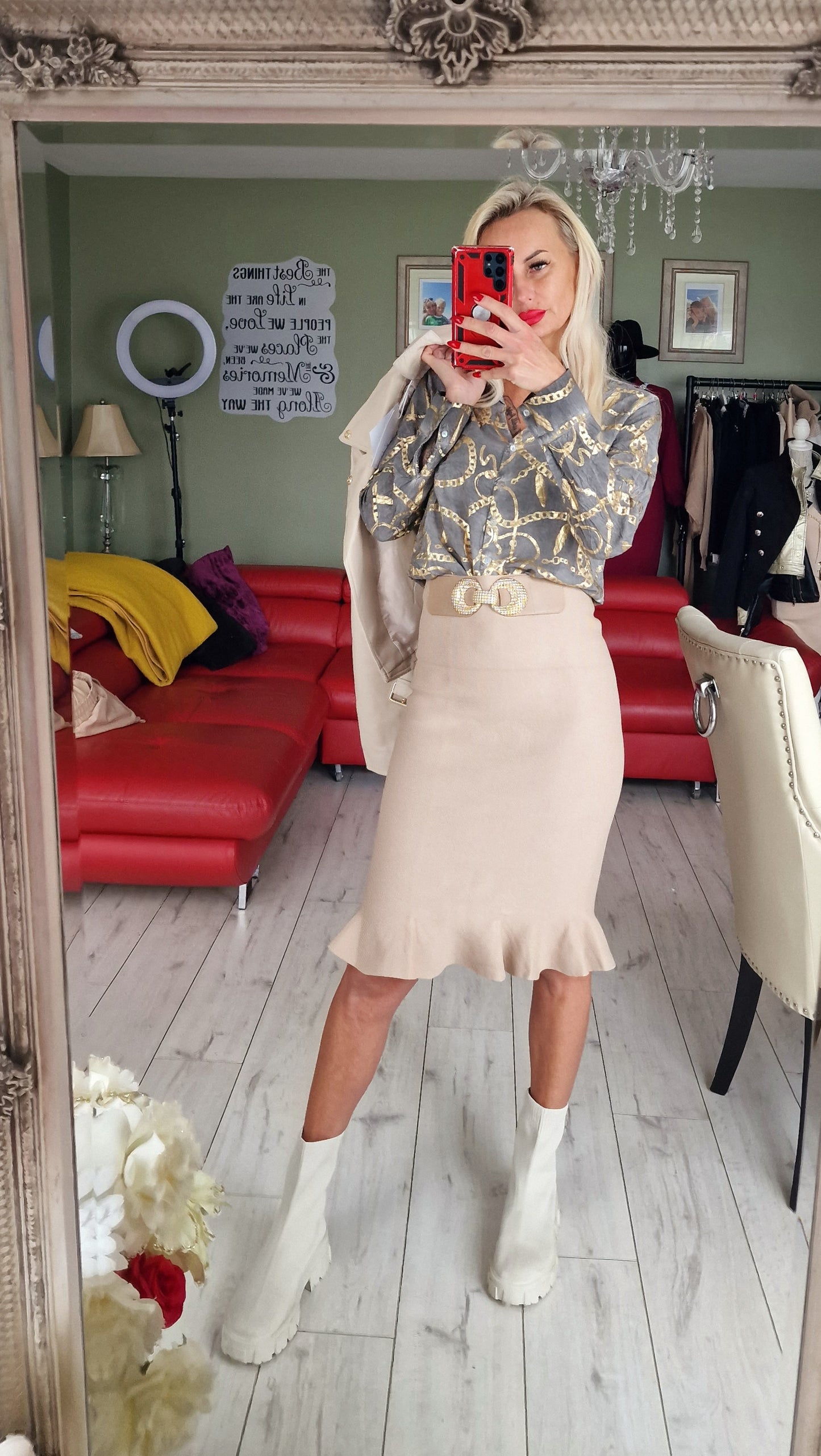 Gold-Grey Shirt From France