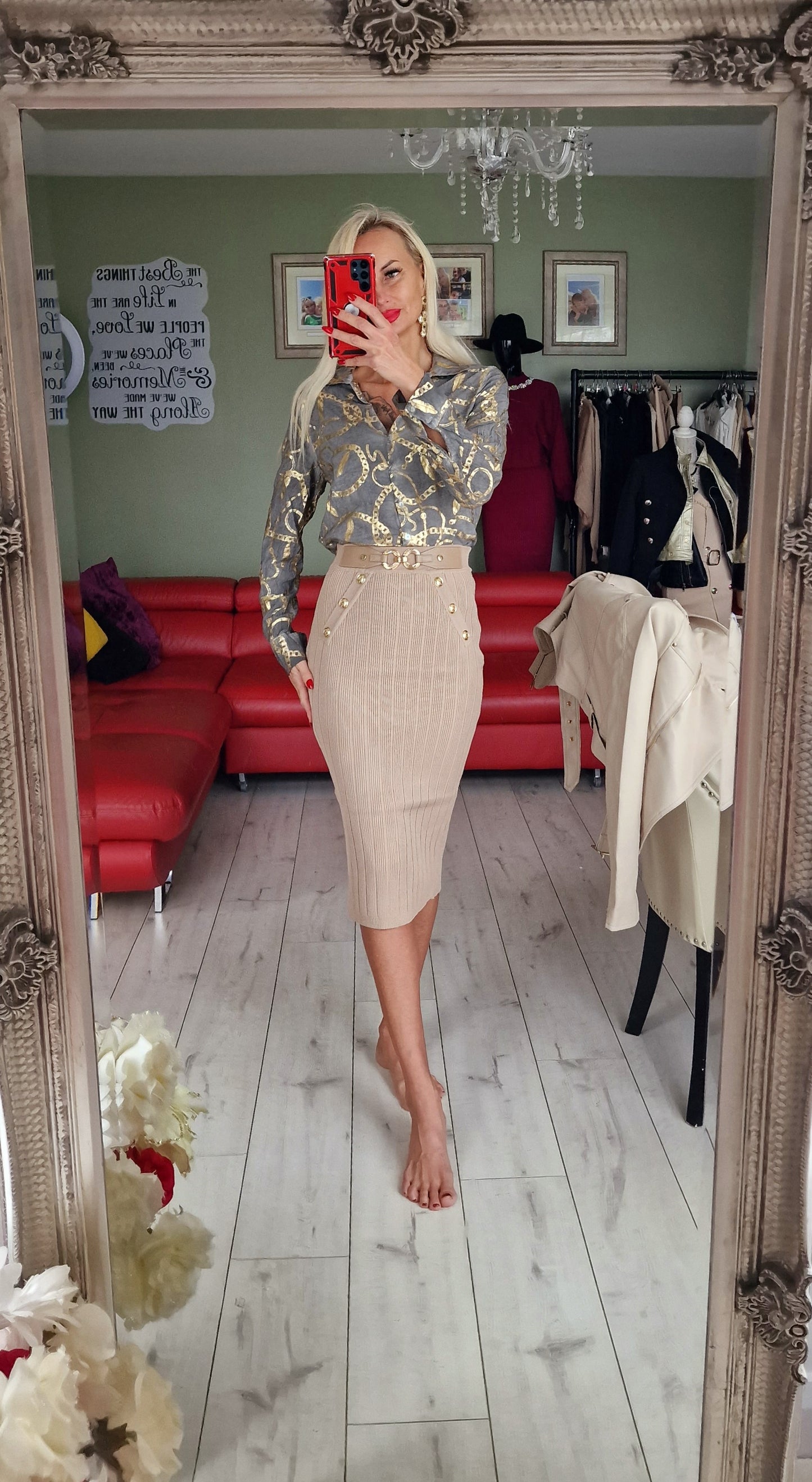 Gold-Grey Shirt From France