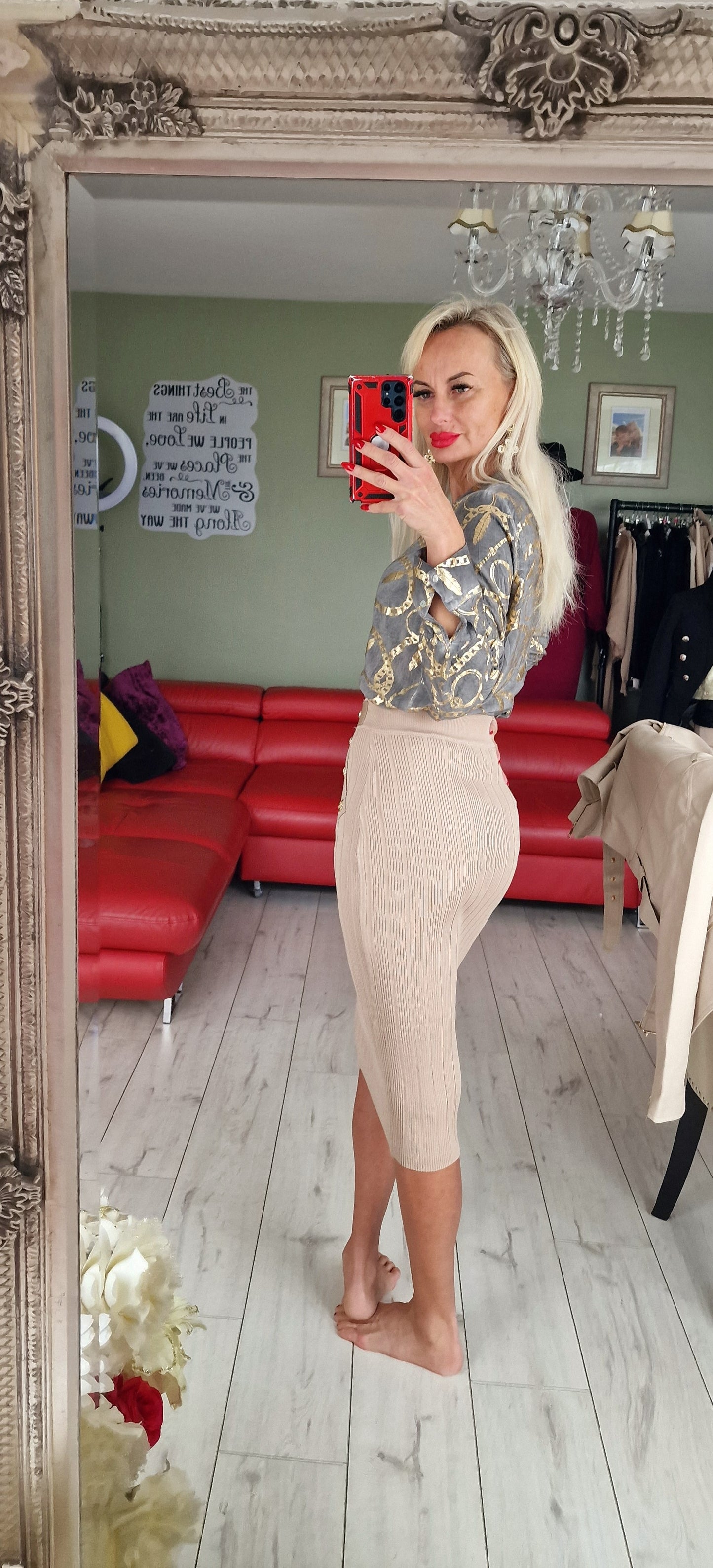 Gold-Grey Shirt From France
