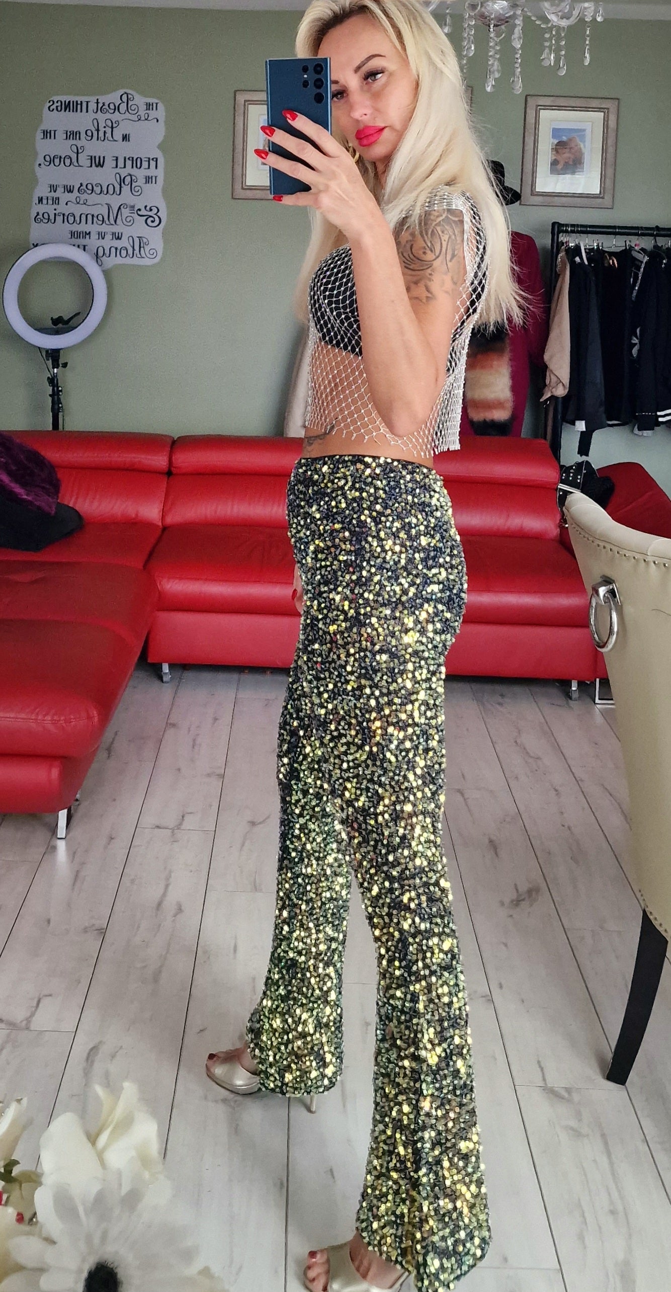 Sequin Trousers