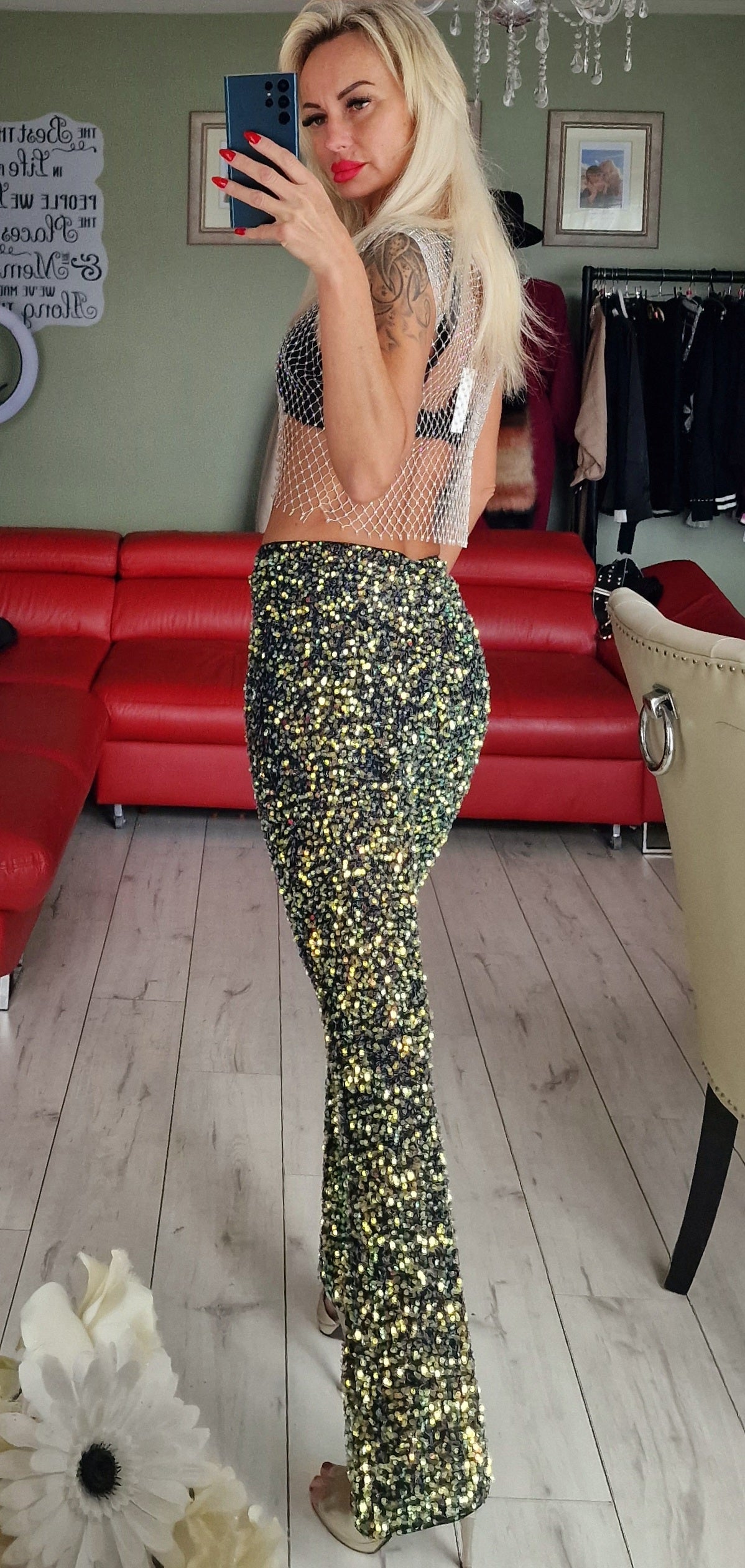 Sequin Trousers