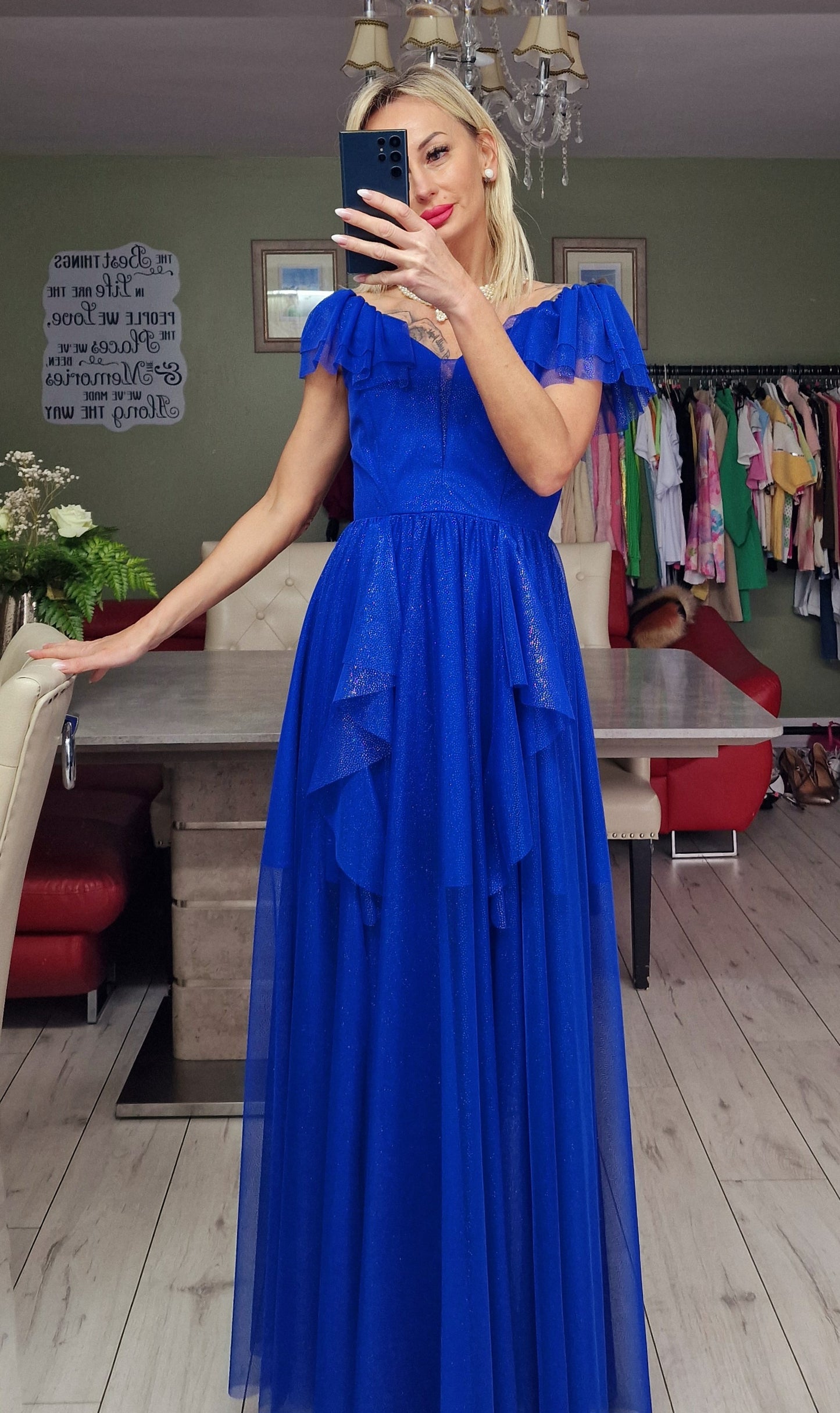 Gorgeous Glam Long Formal Sparky Dress