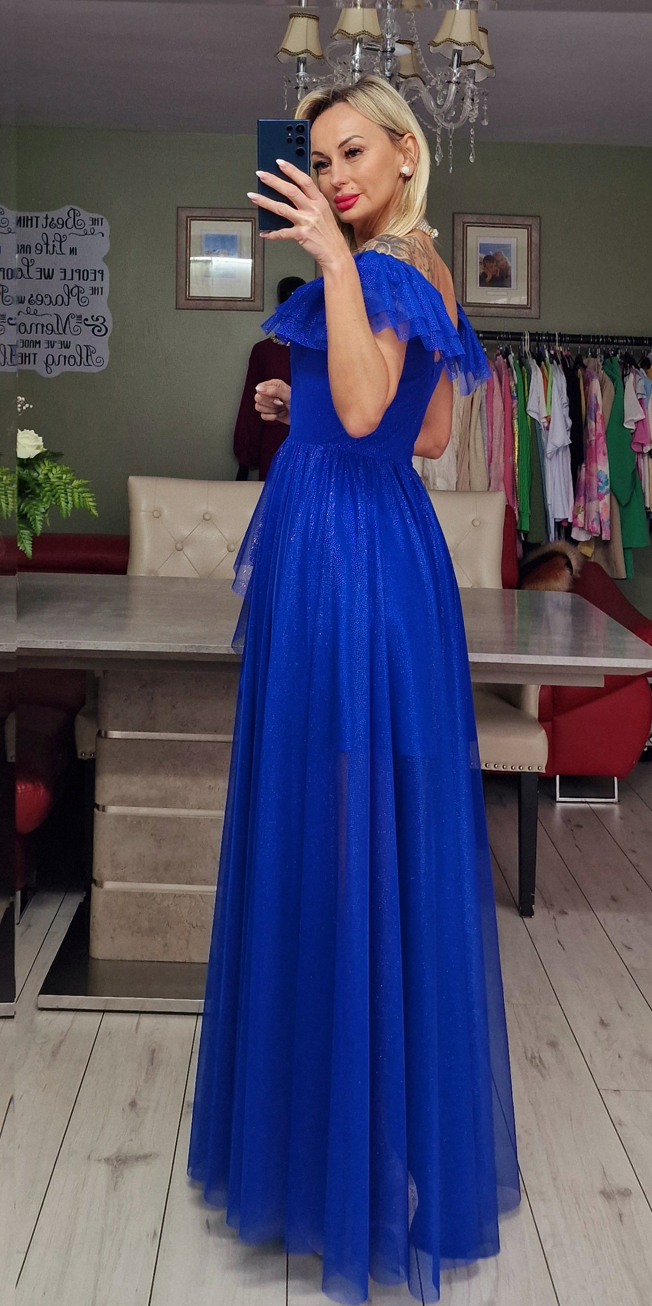 Gorgeous Glam Long Formal Sparky Dress