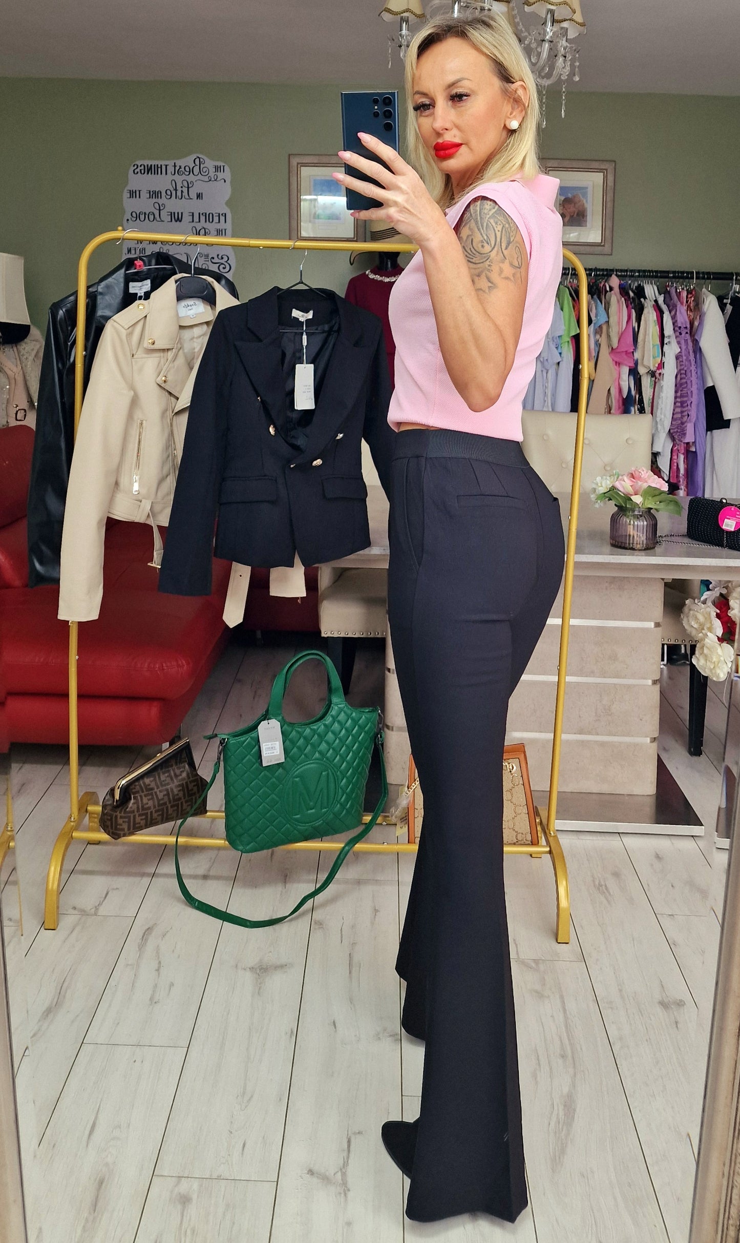 Flared Elegant Trousers