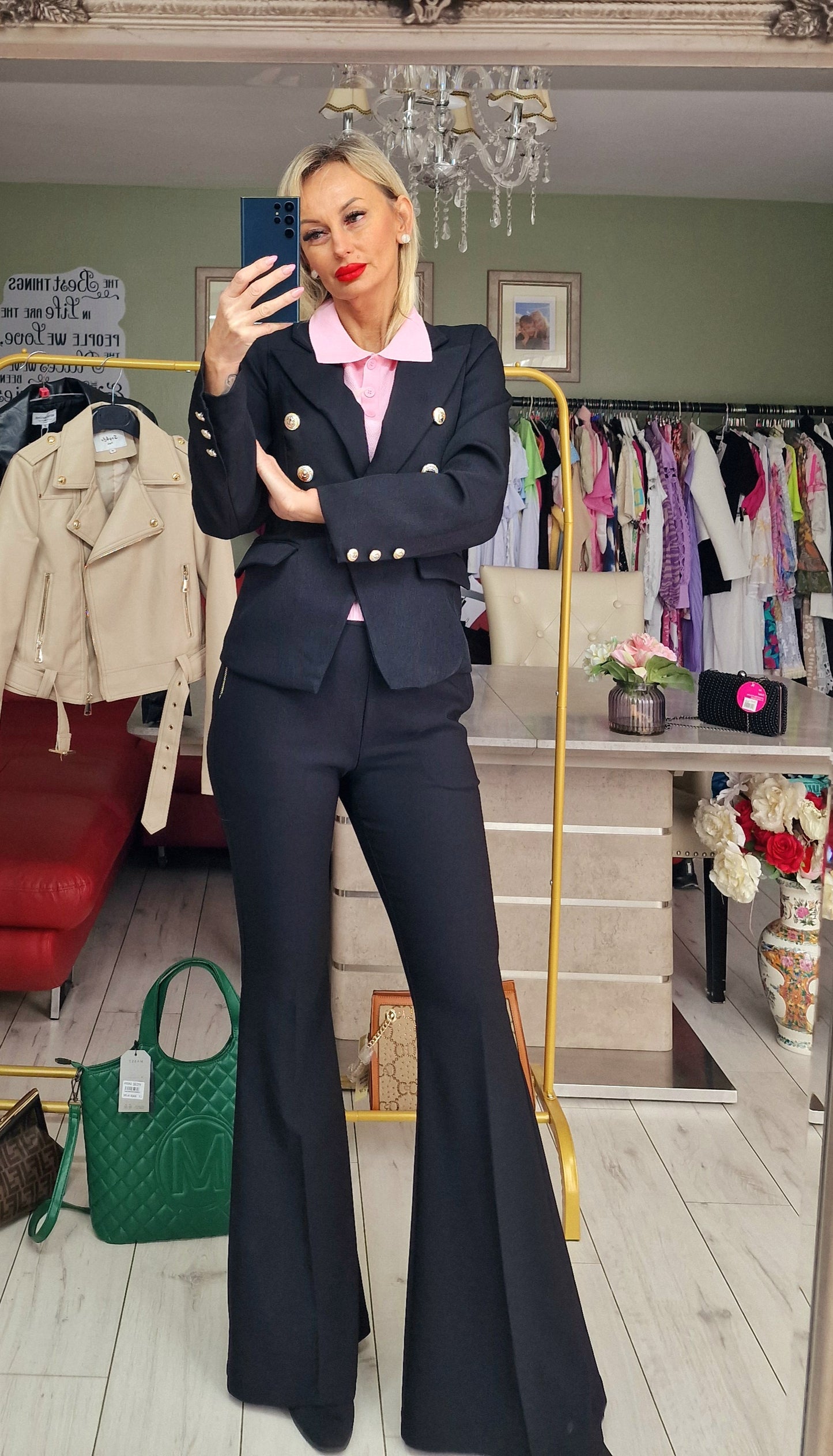 Black Jacket - Blazer with Gold Buttons