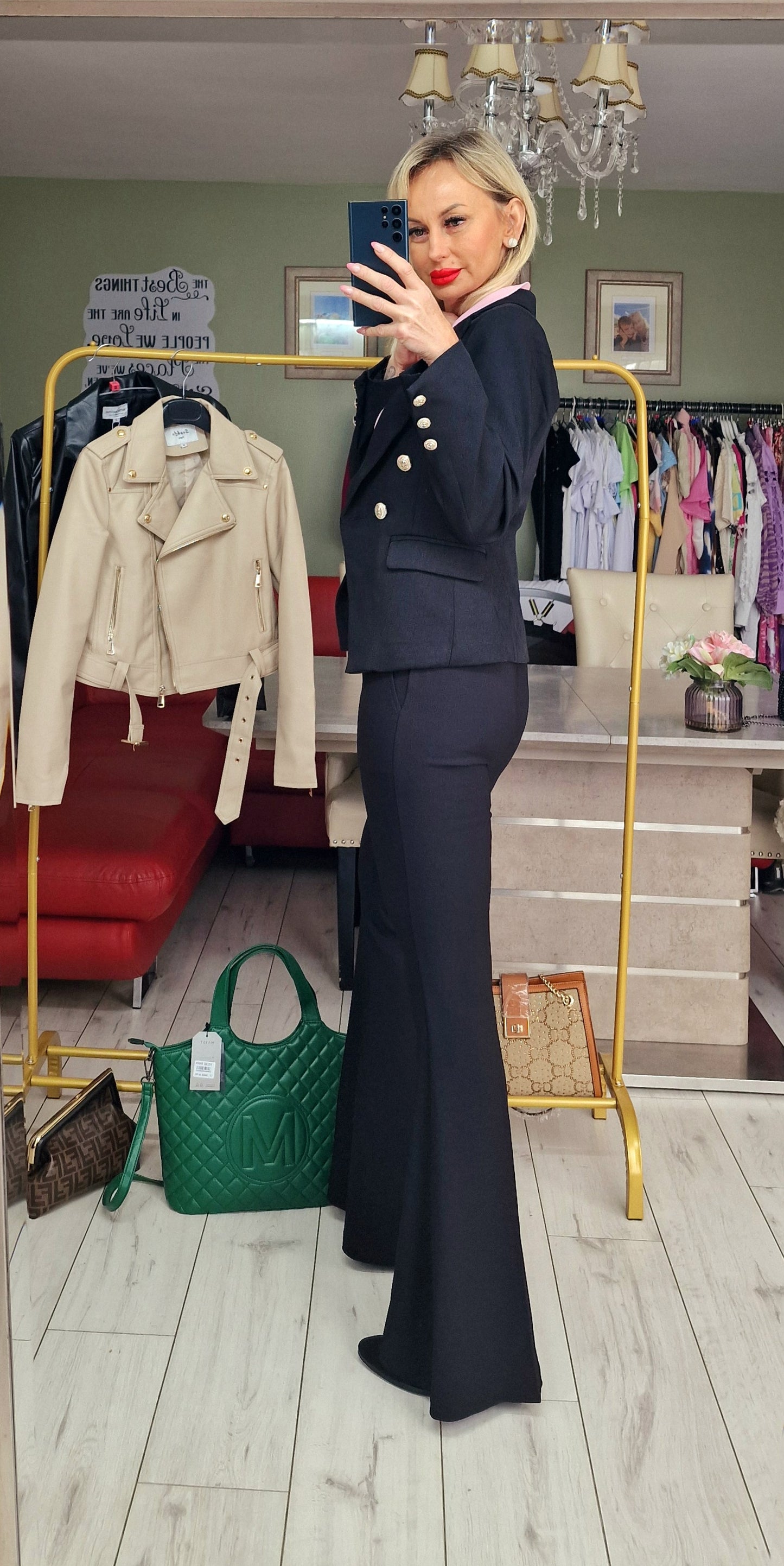 Black Jacket - Blazer with Gold Buttons