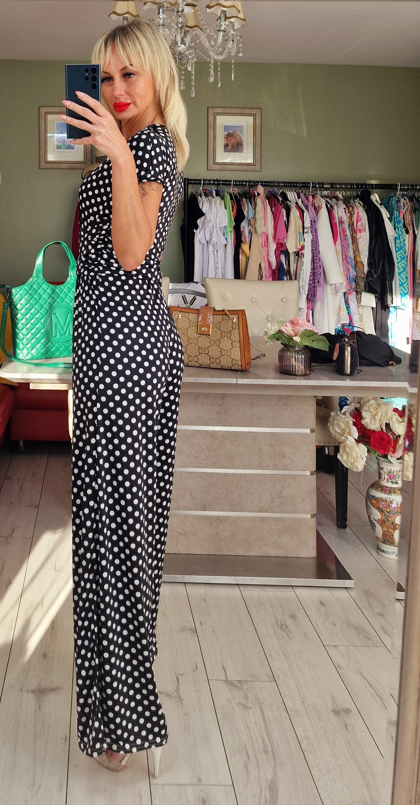 Polka Dot Jumpsuit From France - High Quality