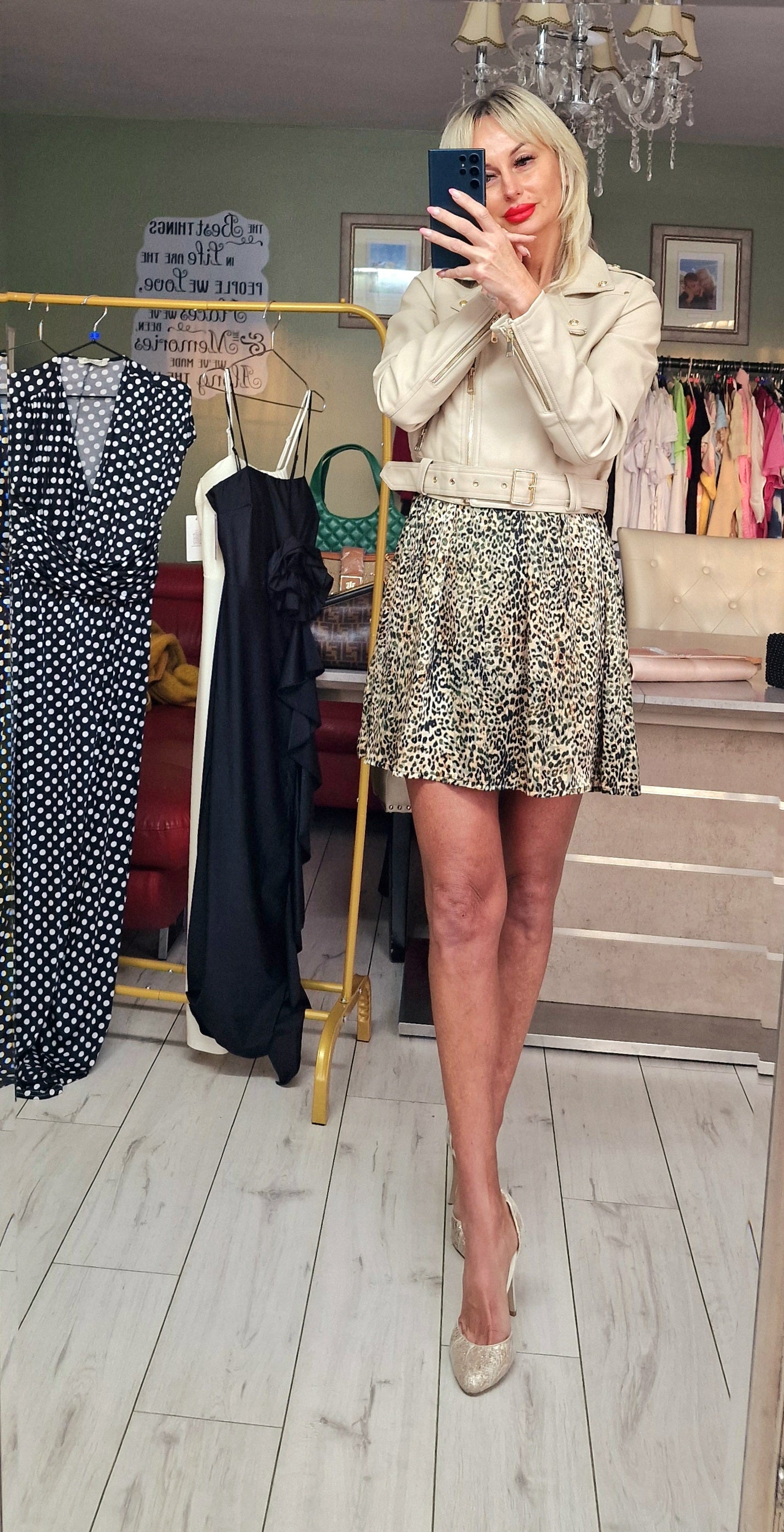 Mini Animal Print Dress