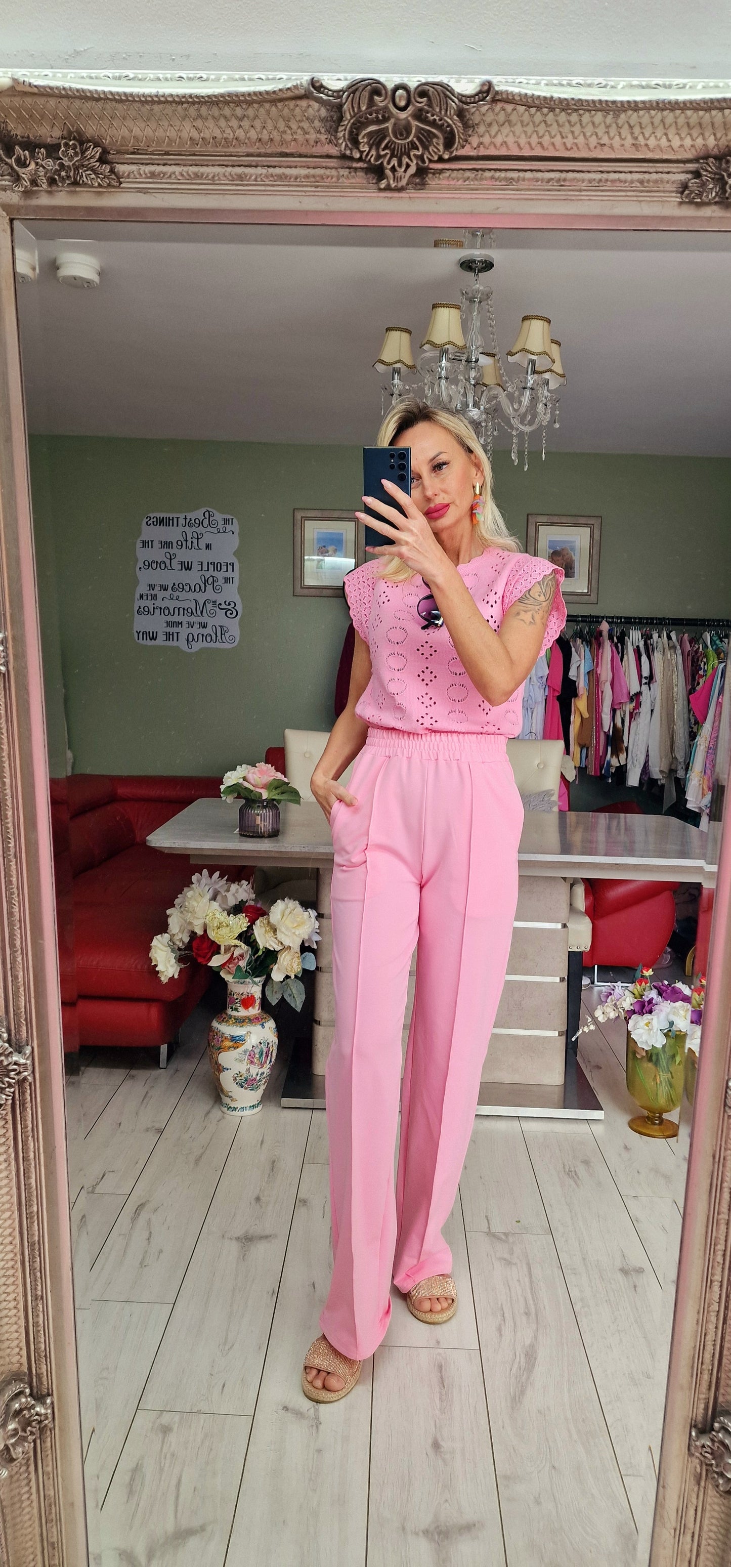 Pink Sleeveless Top