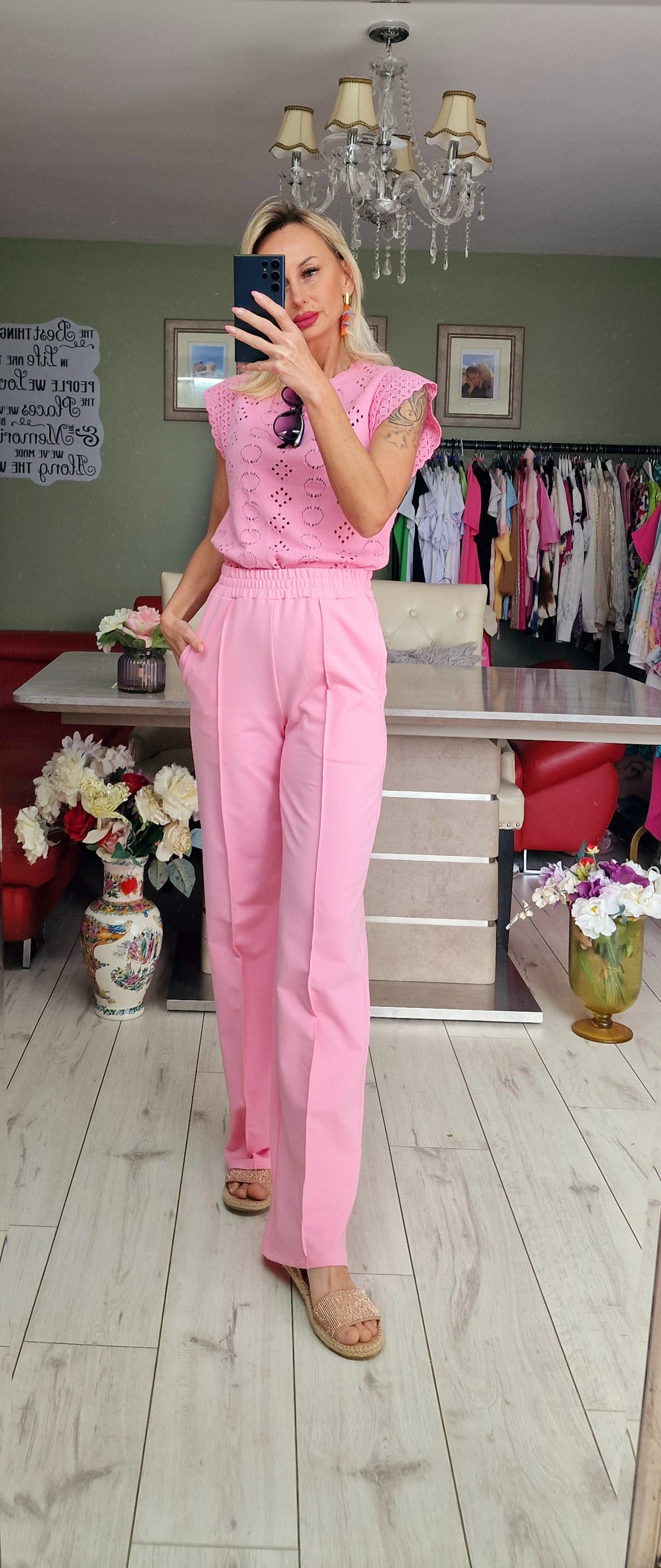 Baby Pink Two Style Trousers
