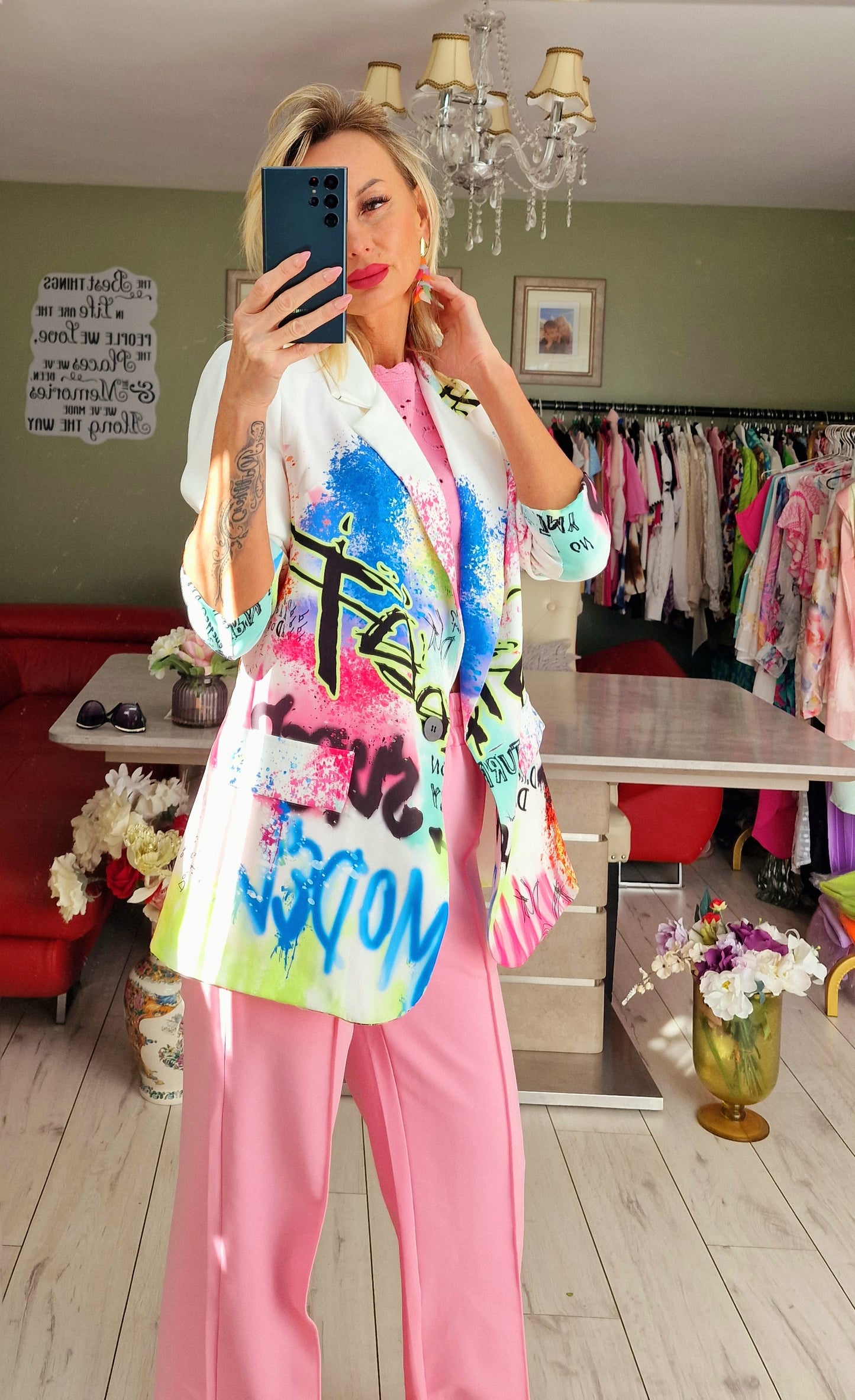 Baby Pink Two Style Trousers