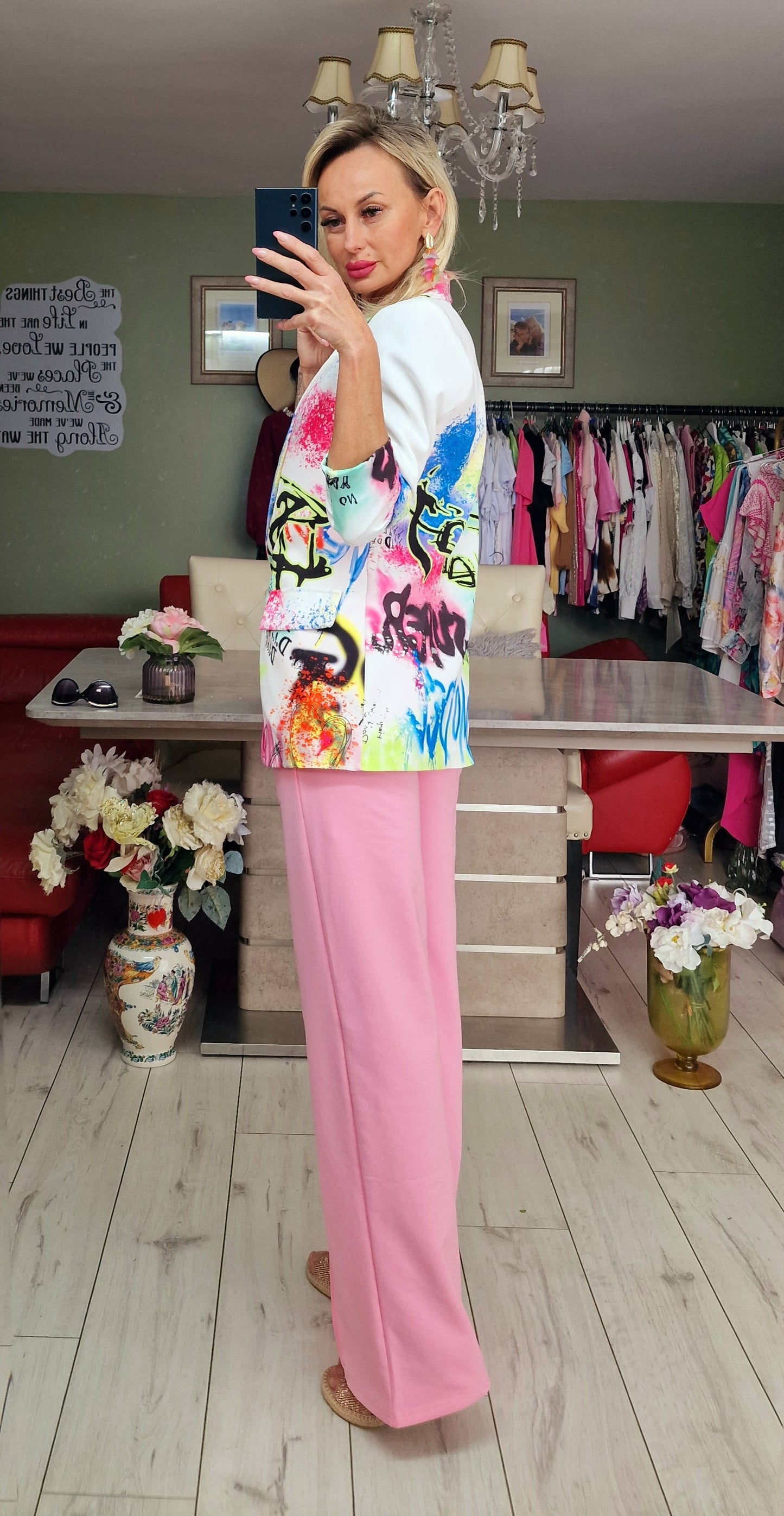 Baby Pink Two Style Trousers