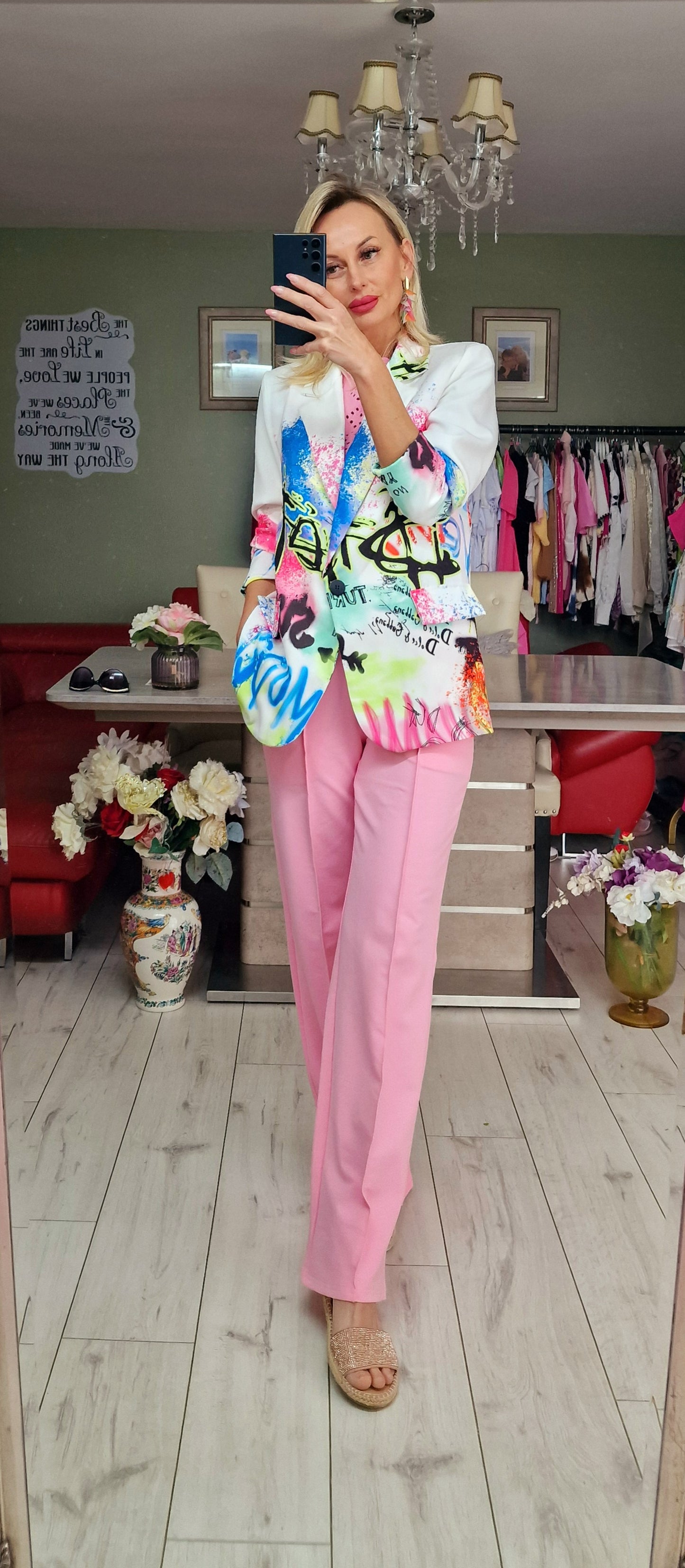 Baby Pink Two Style Trousers