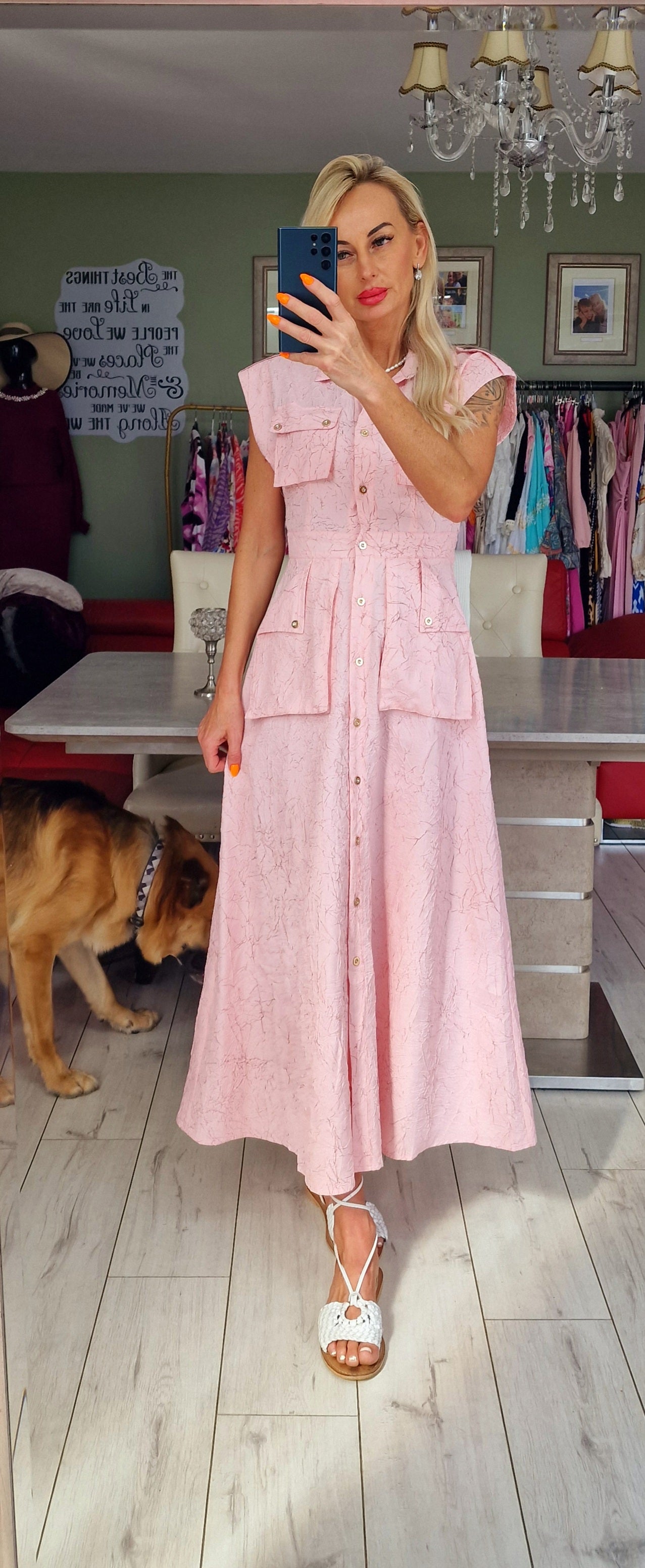 Murmur Buttons Up Dress