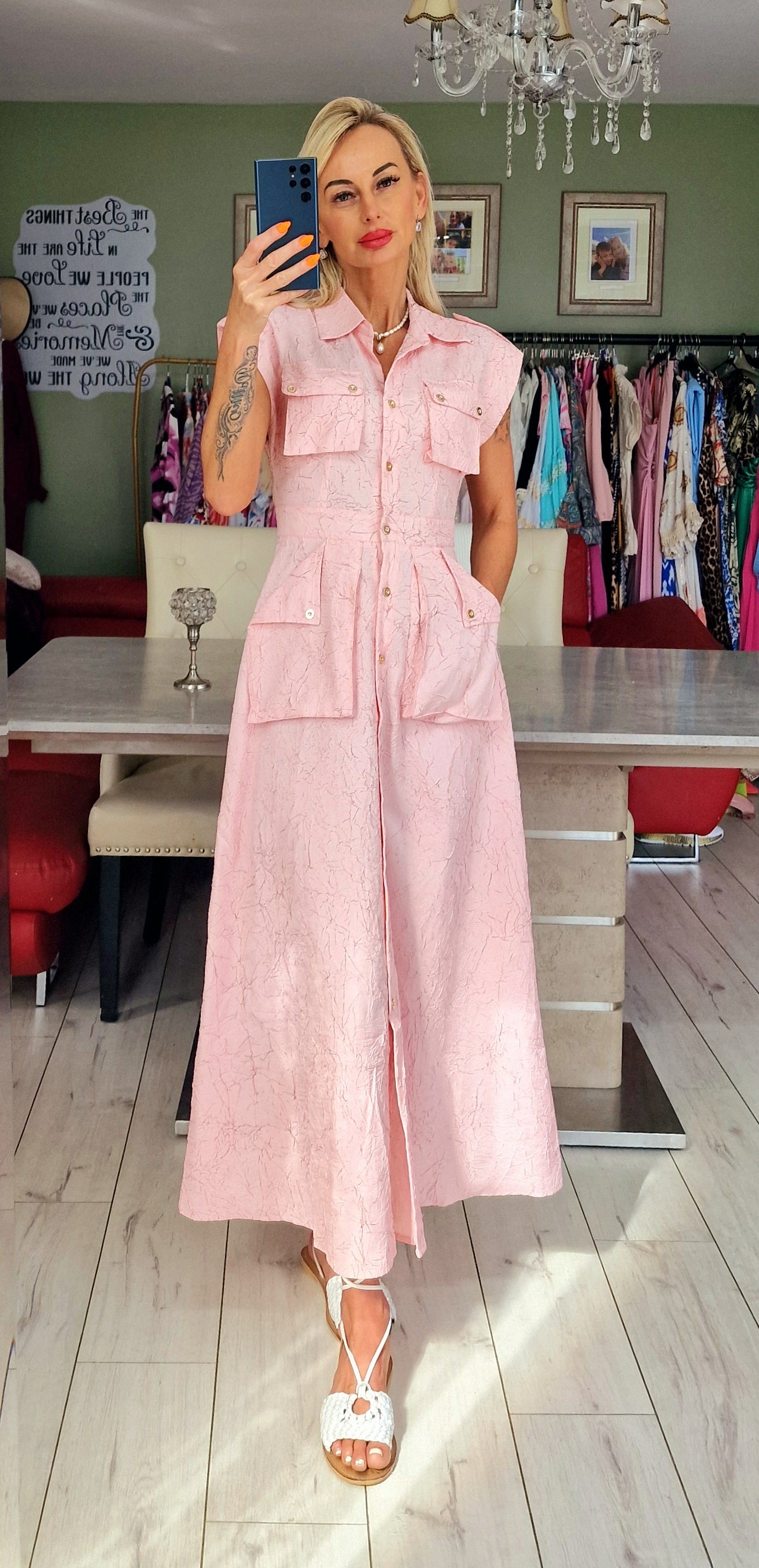 Murmur Buttons Up Dress