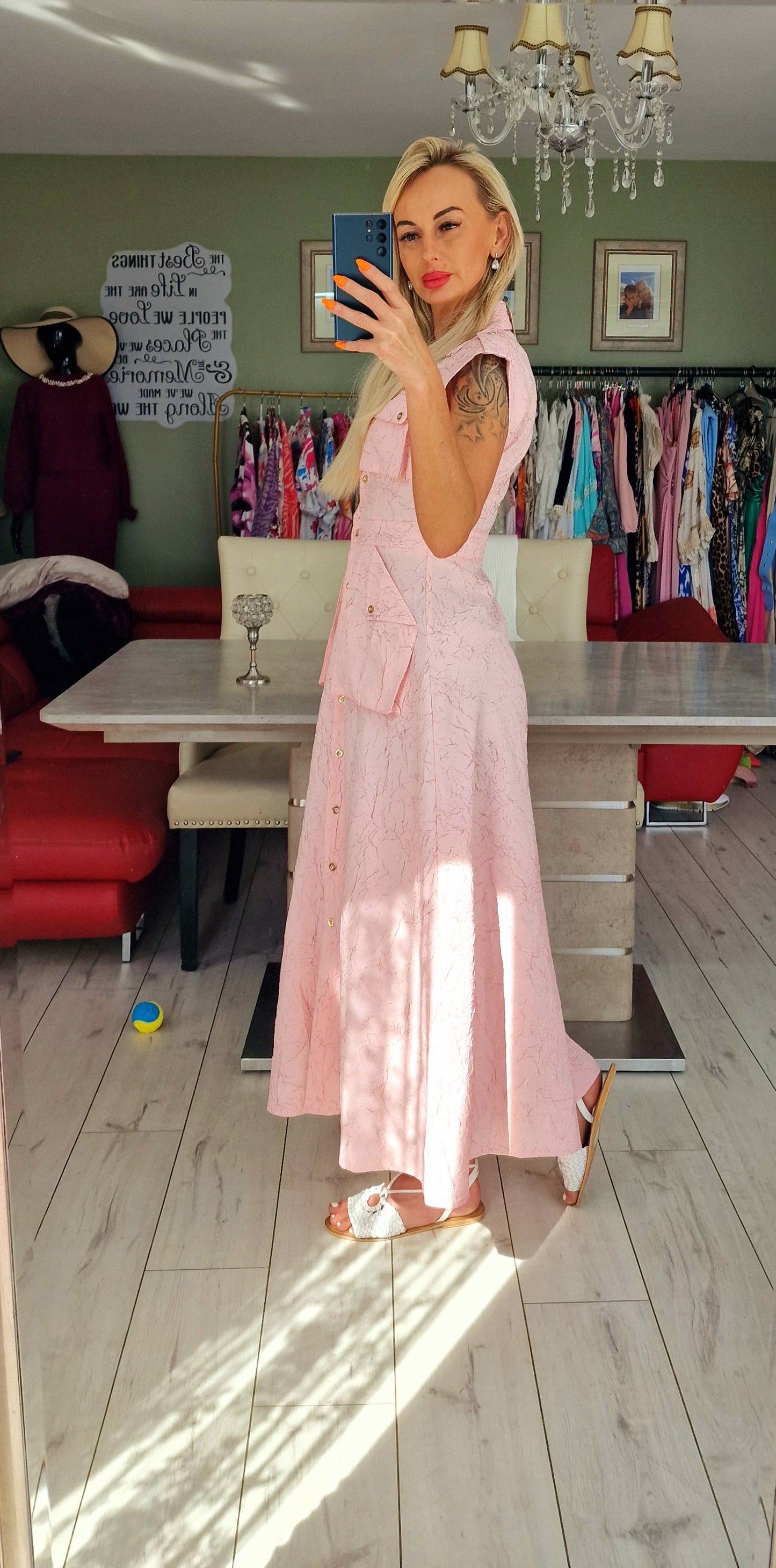 Murmur Buttons Up Dress