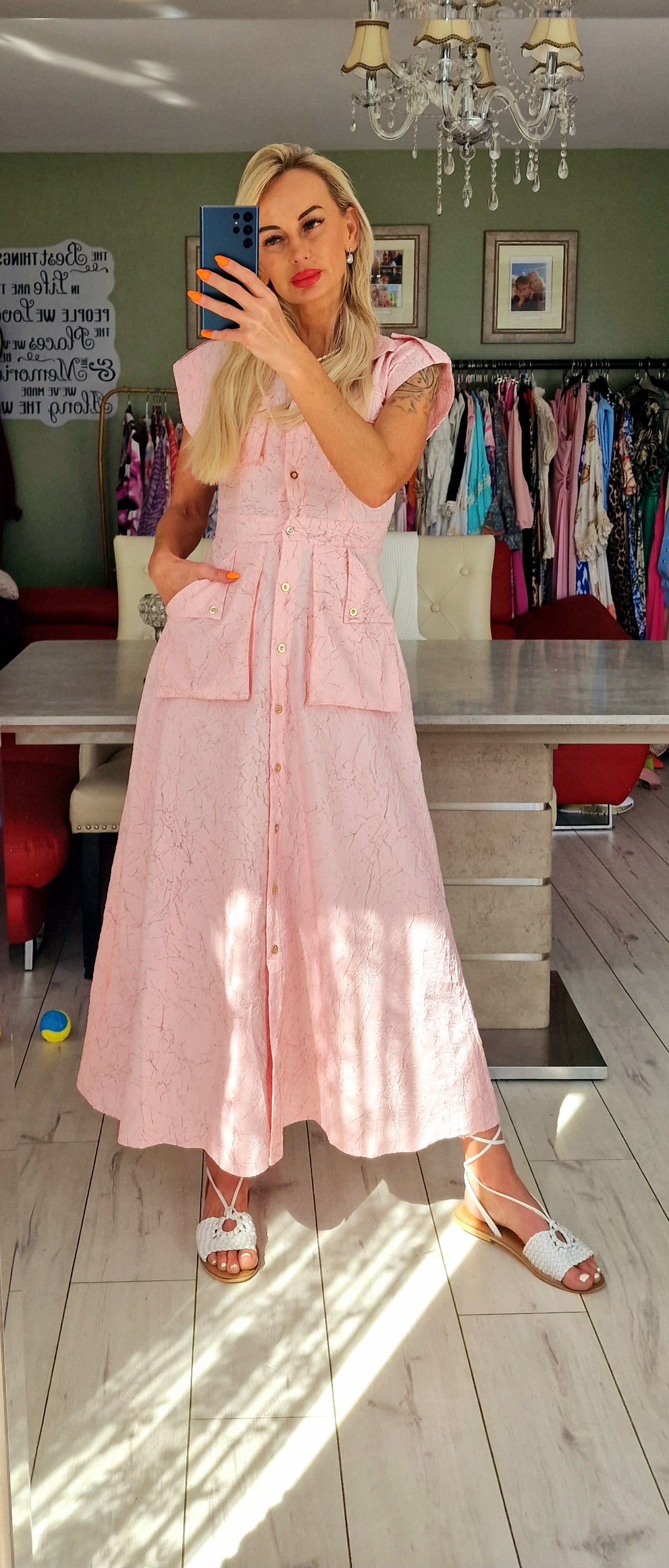 Murmur Buttons Up Dress