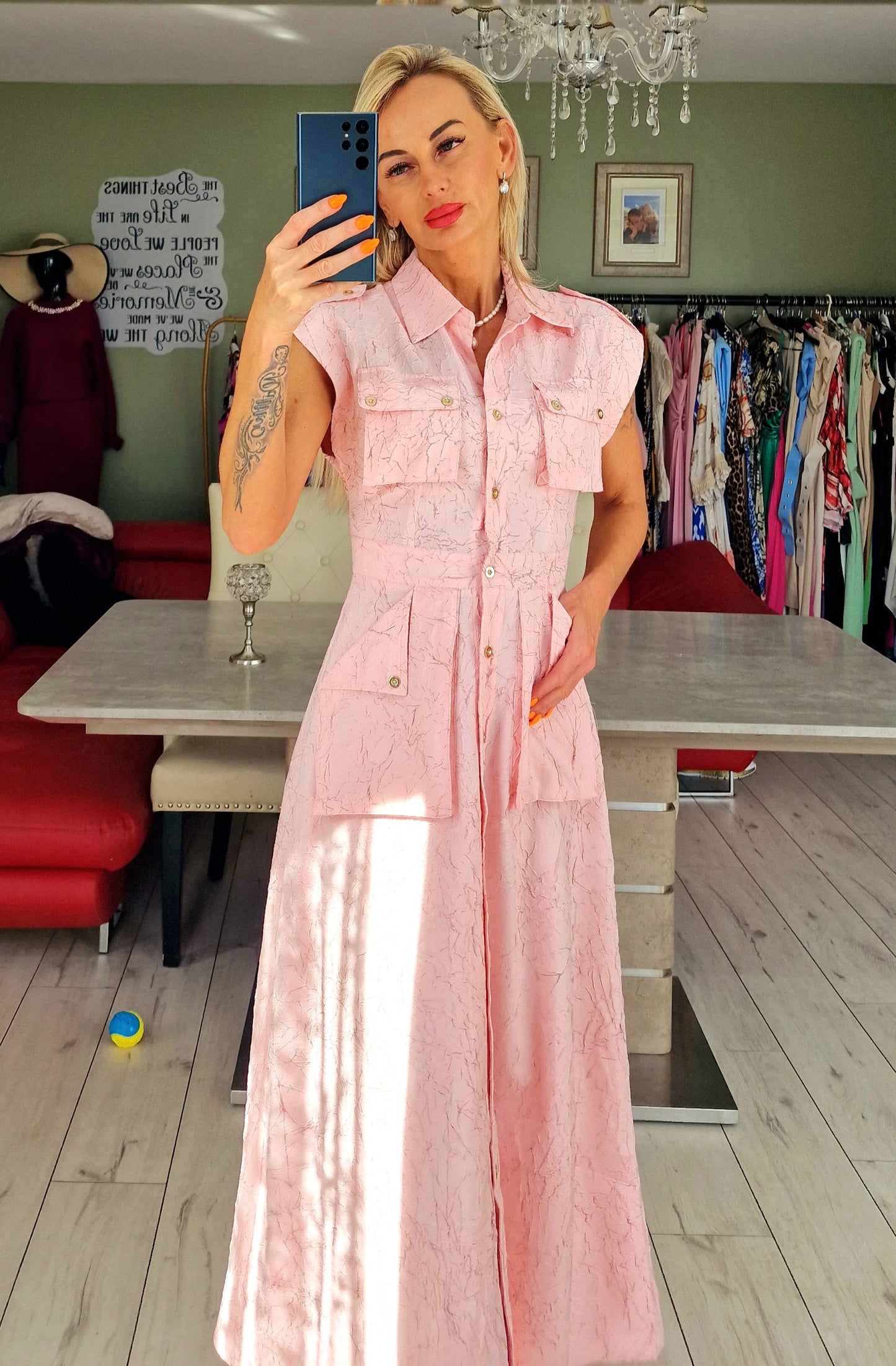 Murmur Buttons Up Dress