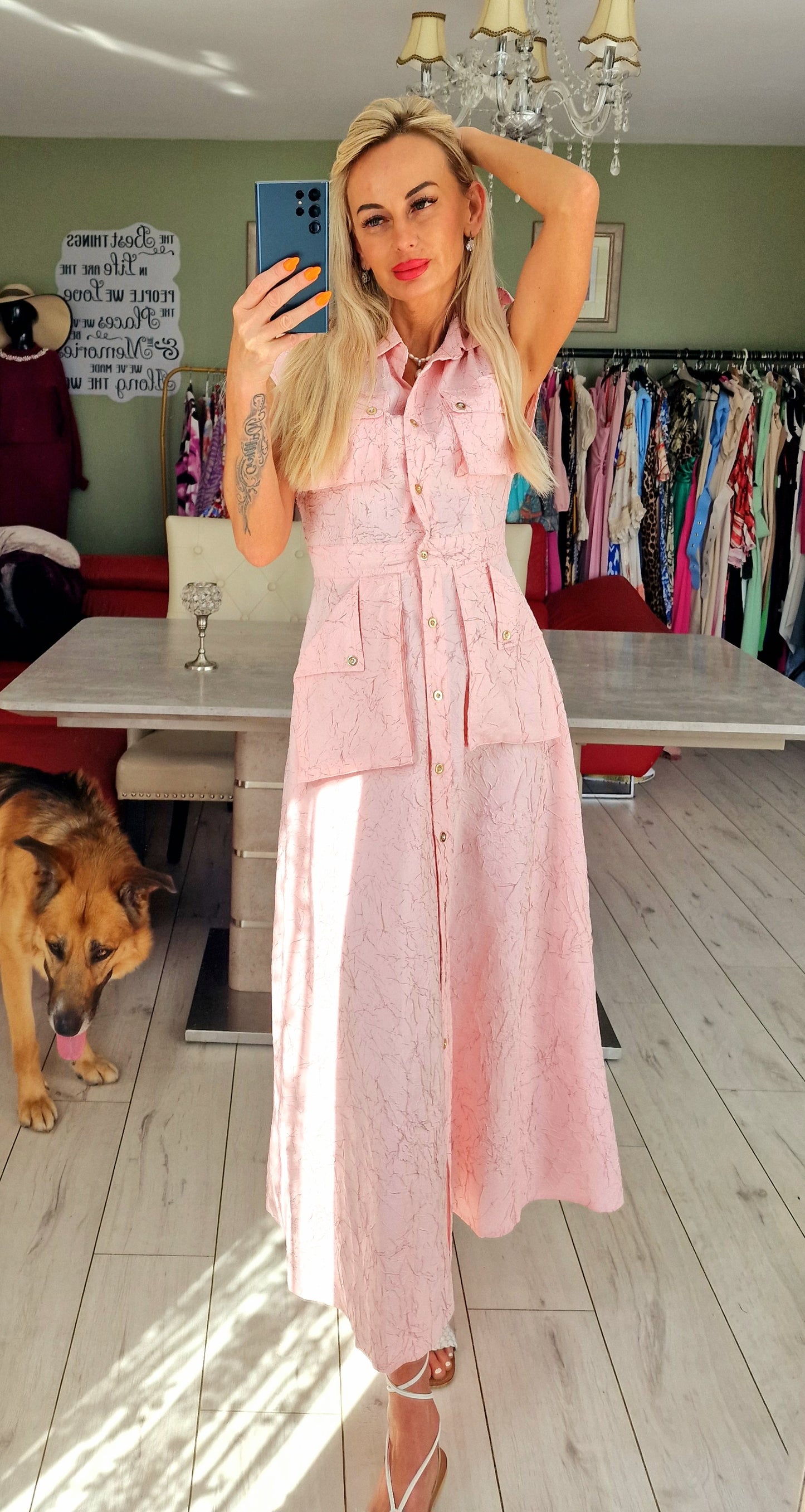 Murmur Buttons Up Dress