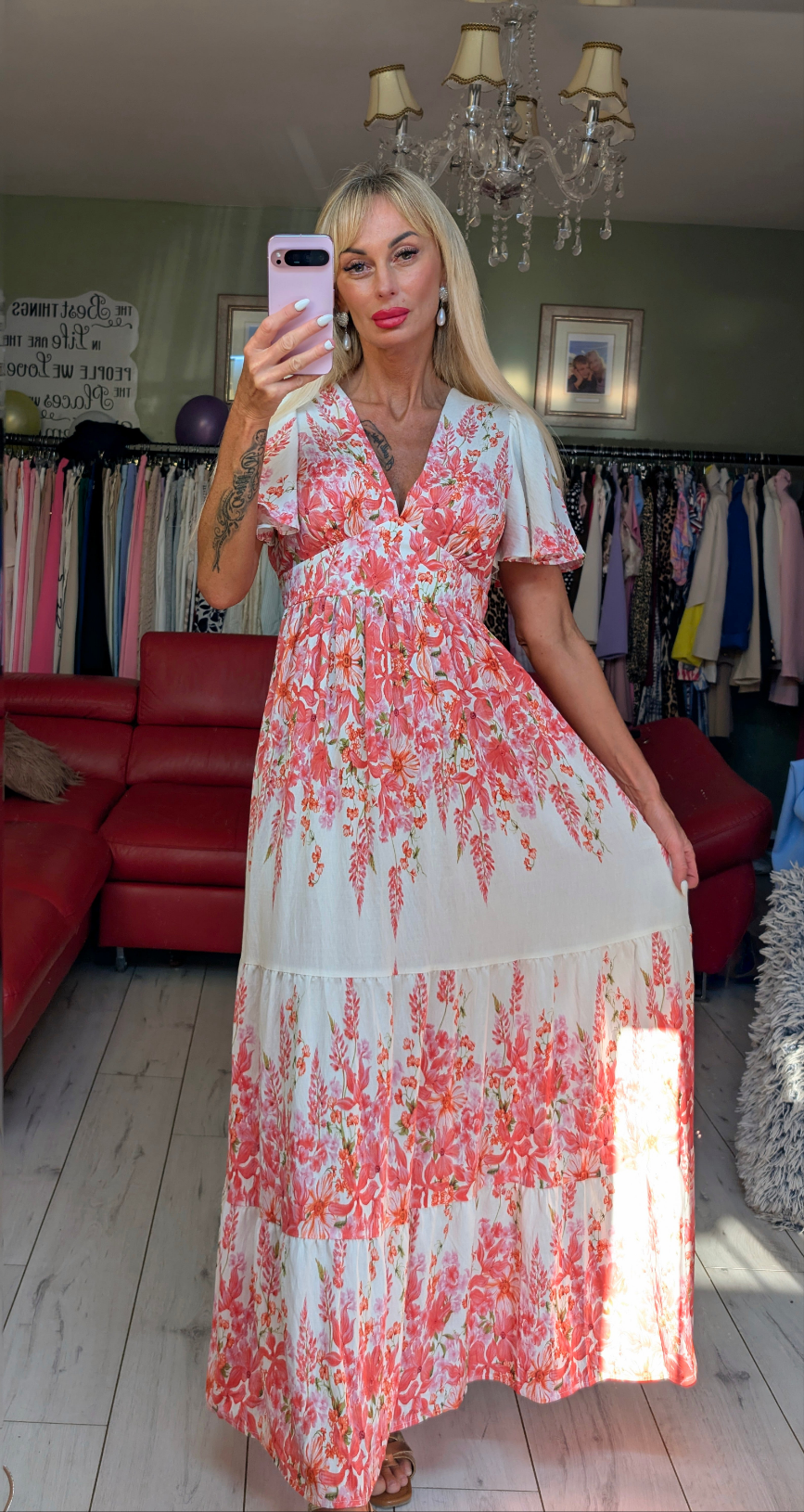 Romantic Printed Dress