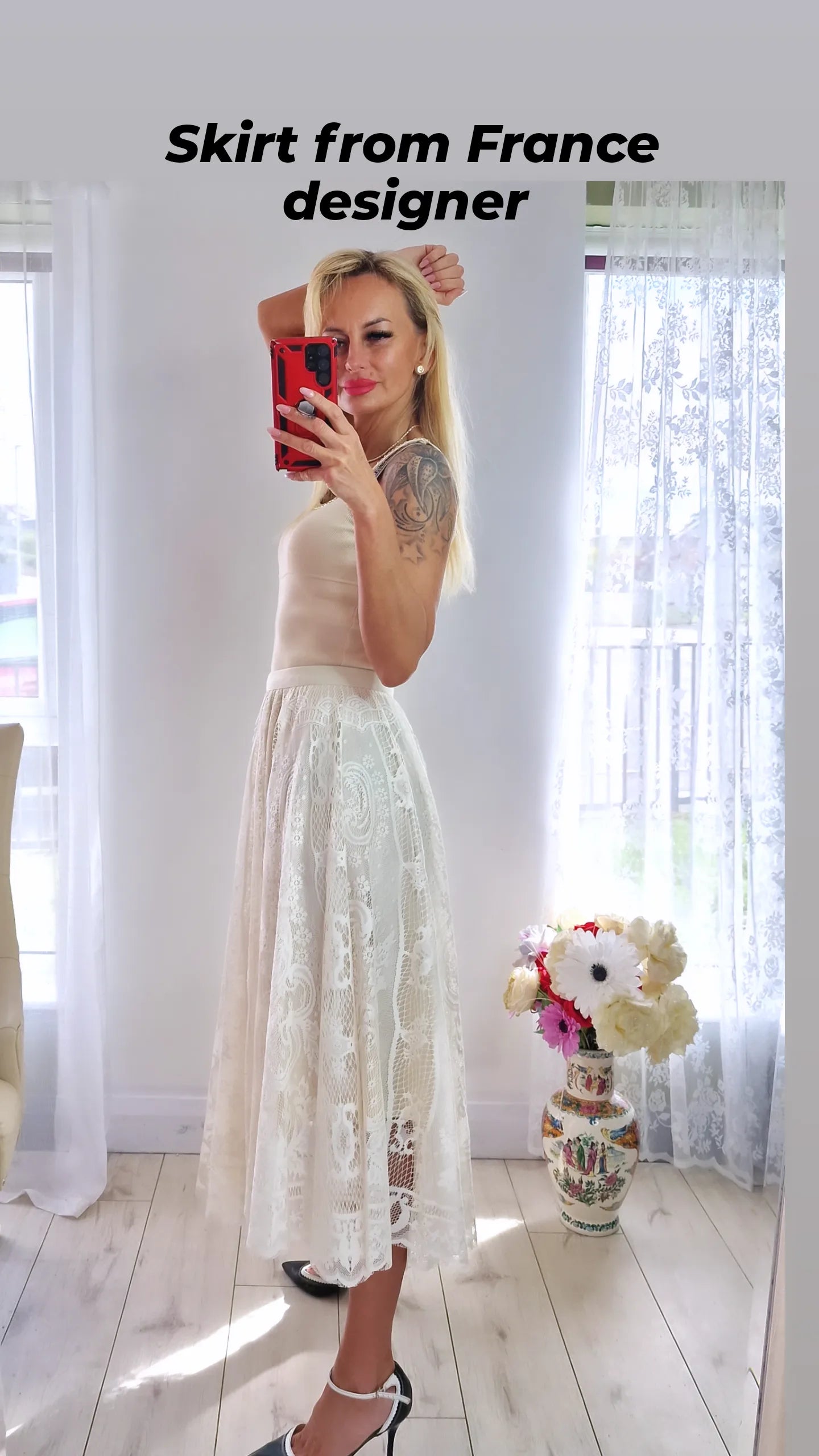 High Quality Romantic Skirt From France
