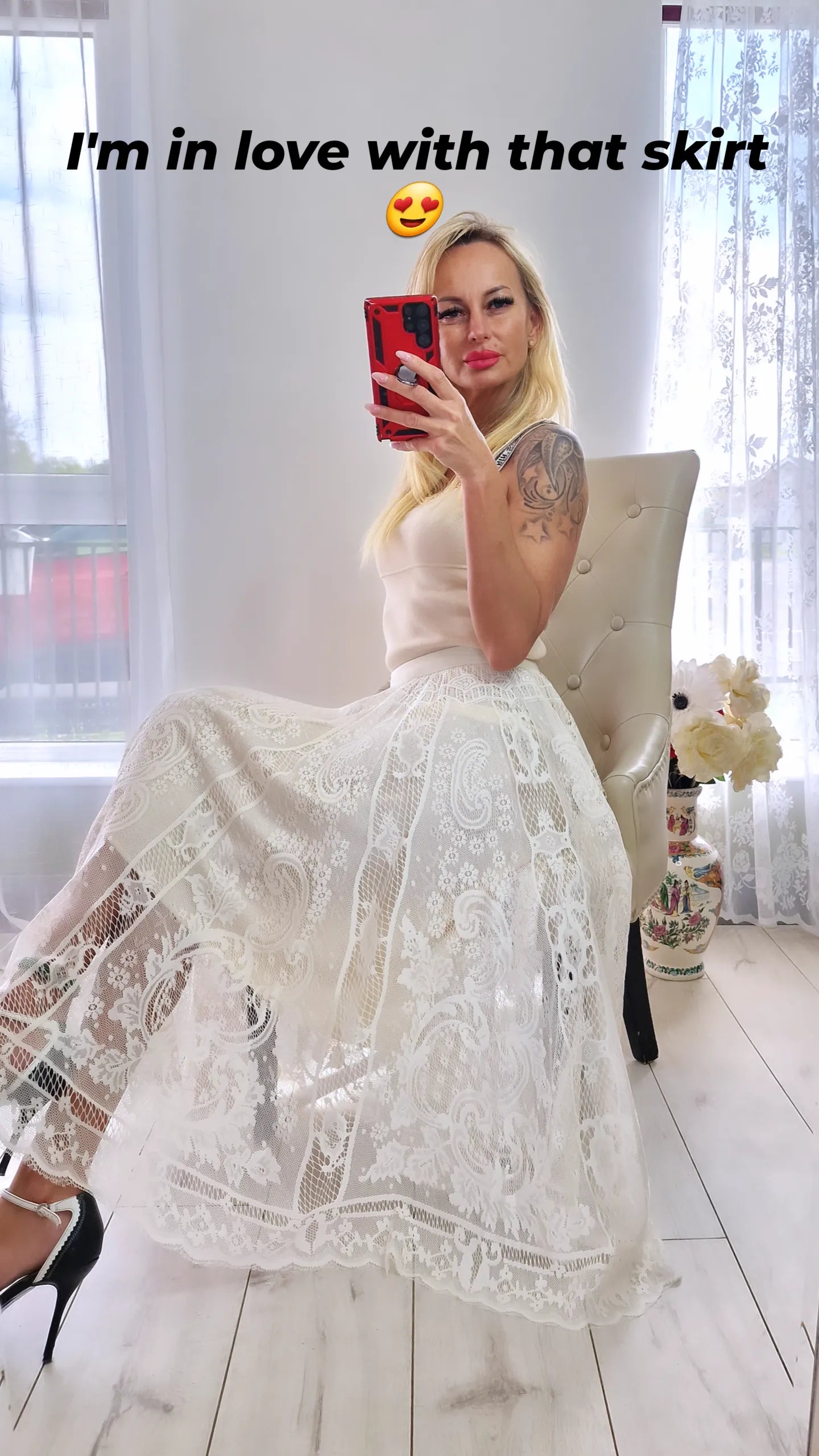 High Quality Romantic Skirt From France