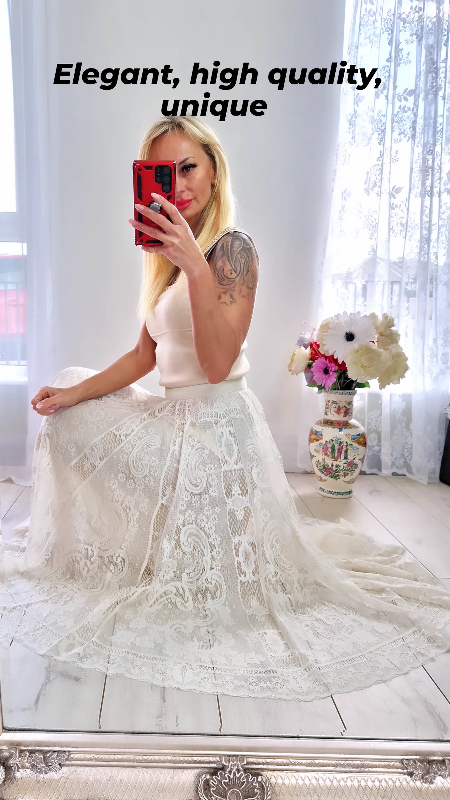 High Quality Romantic Skirt From France
