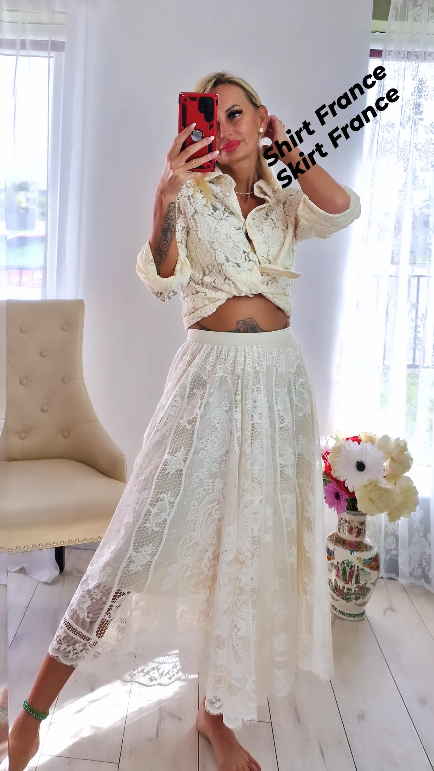 High Quality Romantic Skirt From France