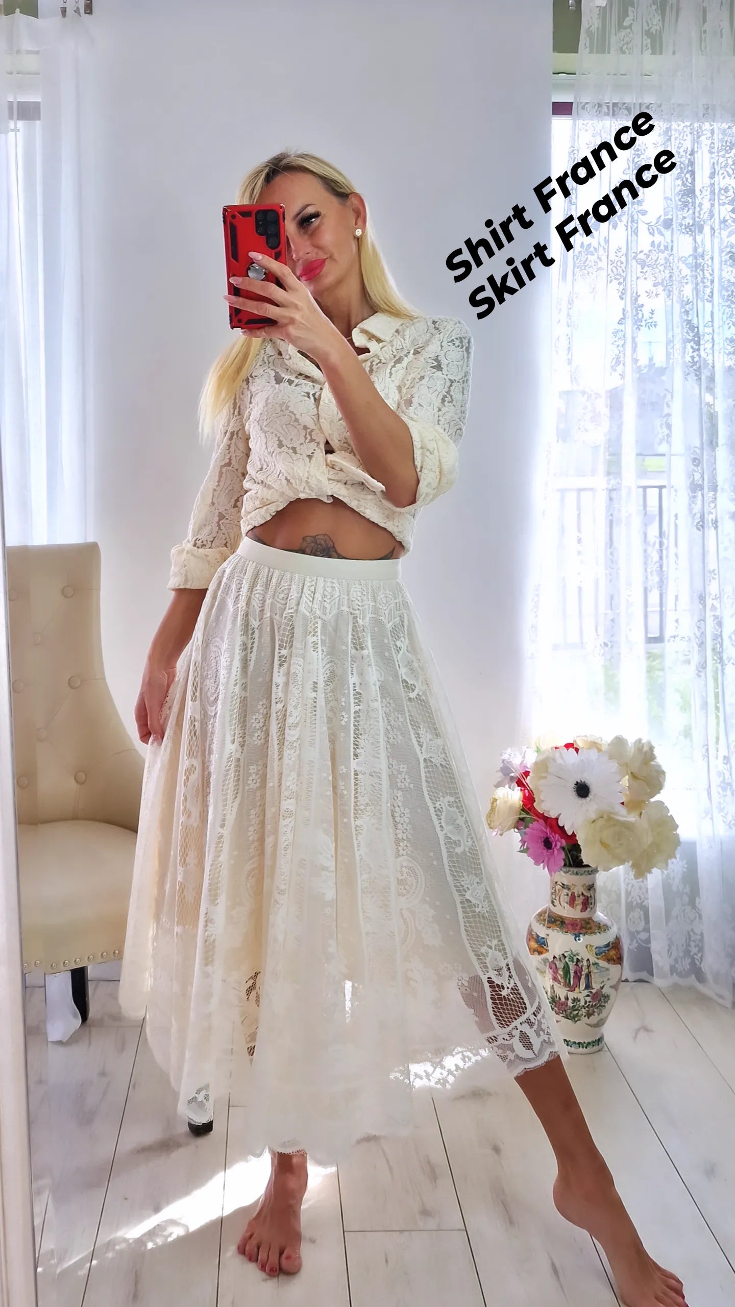 High Quality Romantic Skirt From France