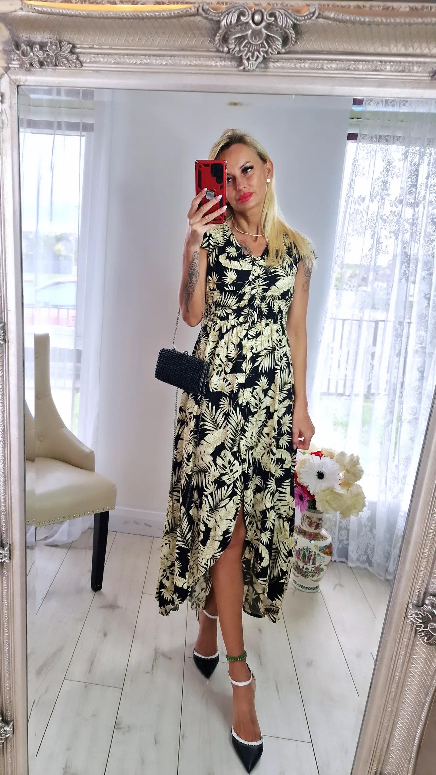 Gold Black Summer or Occasions Dress