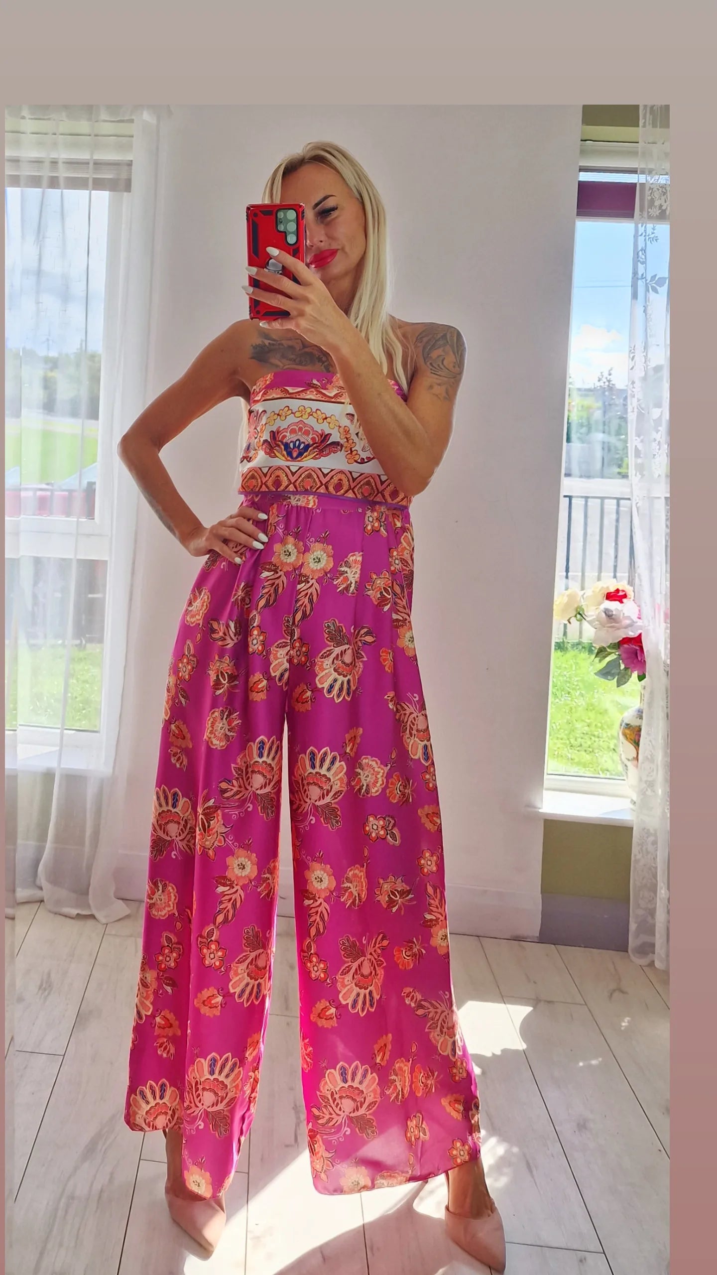 Oriental Satin Jumpsuit