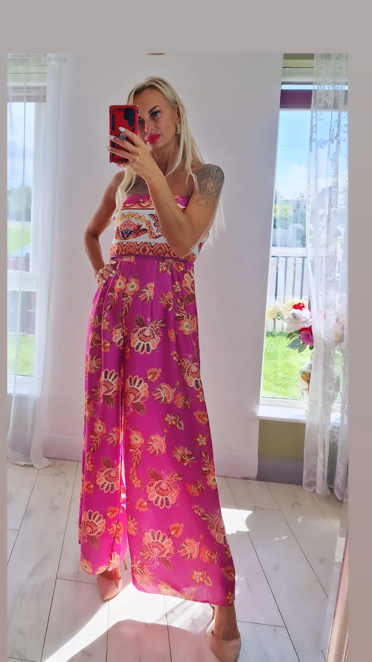 Oriental Satin Jumpsuit