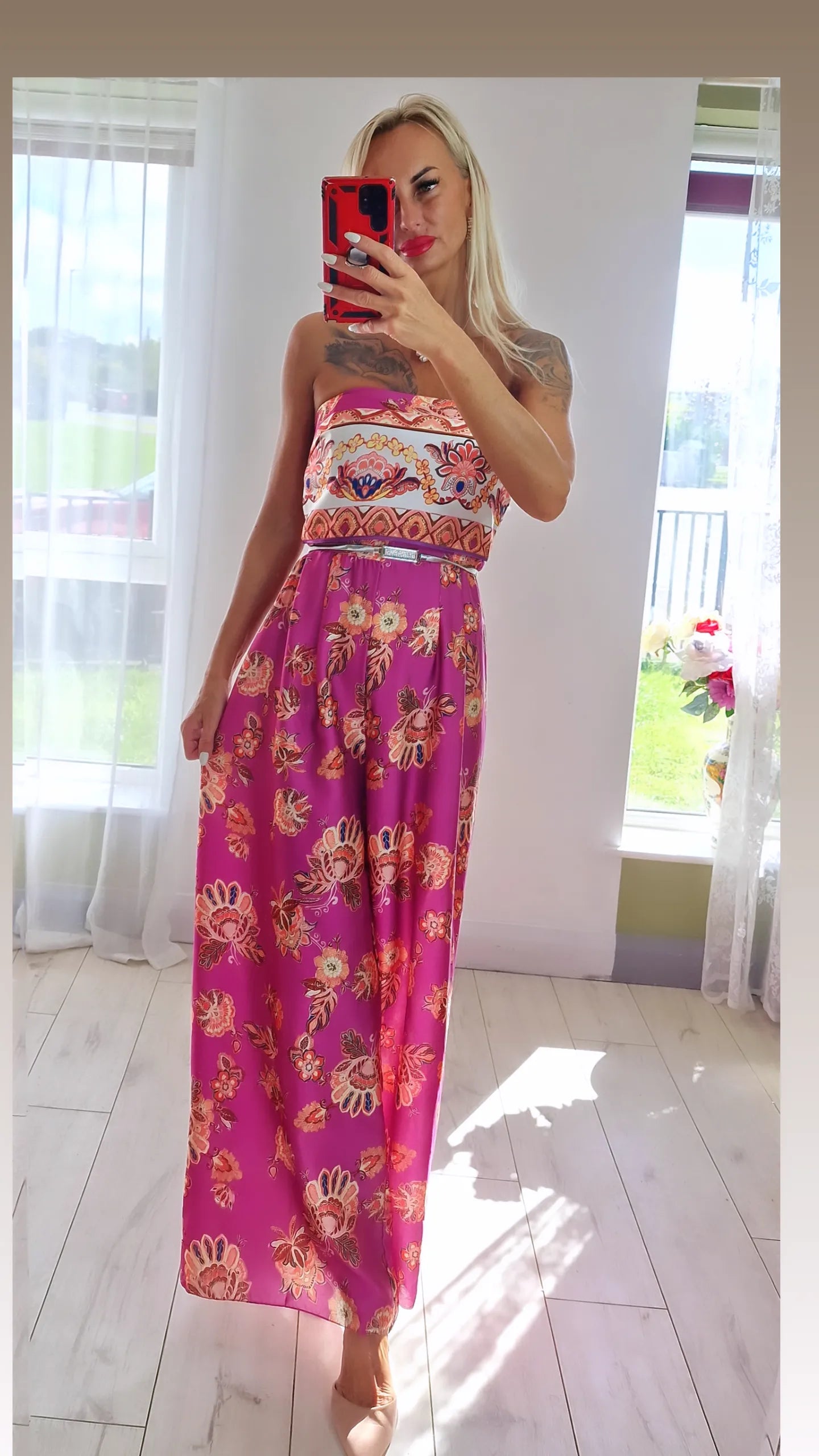 Oriental Satin Jumpsuit