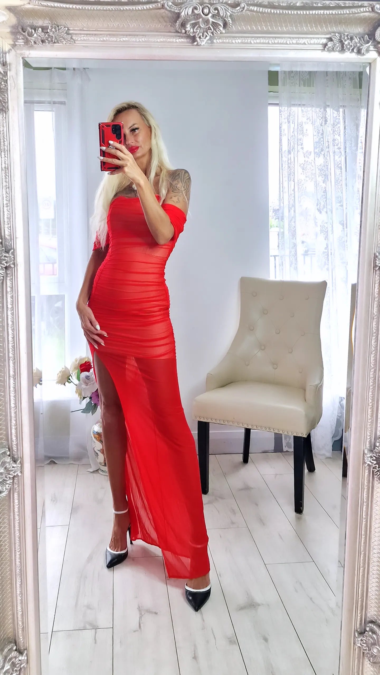 Glam Red Dress