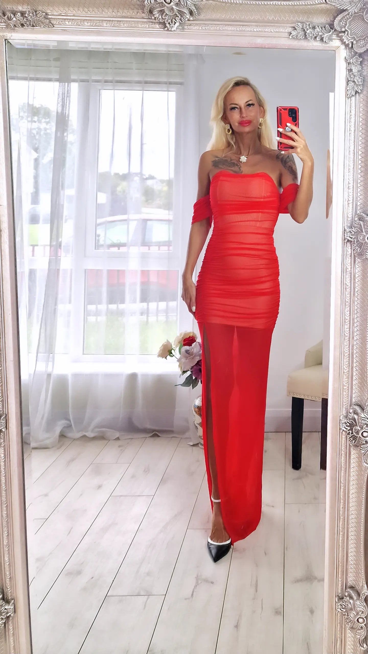 Glam Red Dress