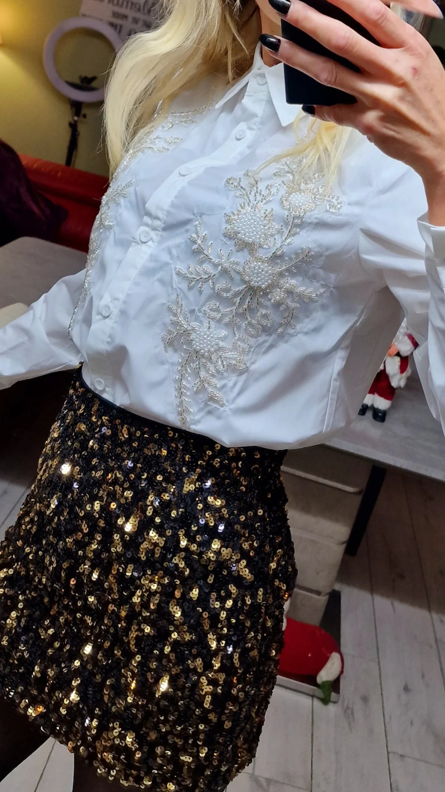 White Shirt With Stunning Details