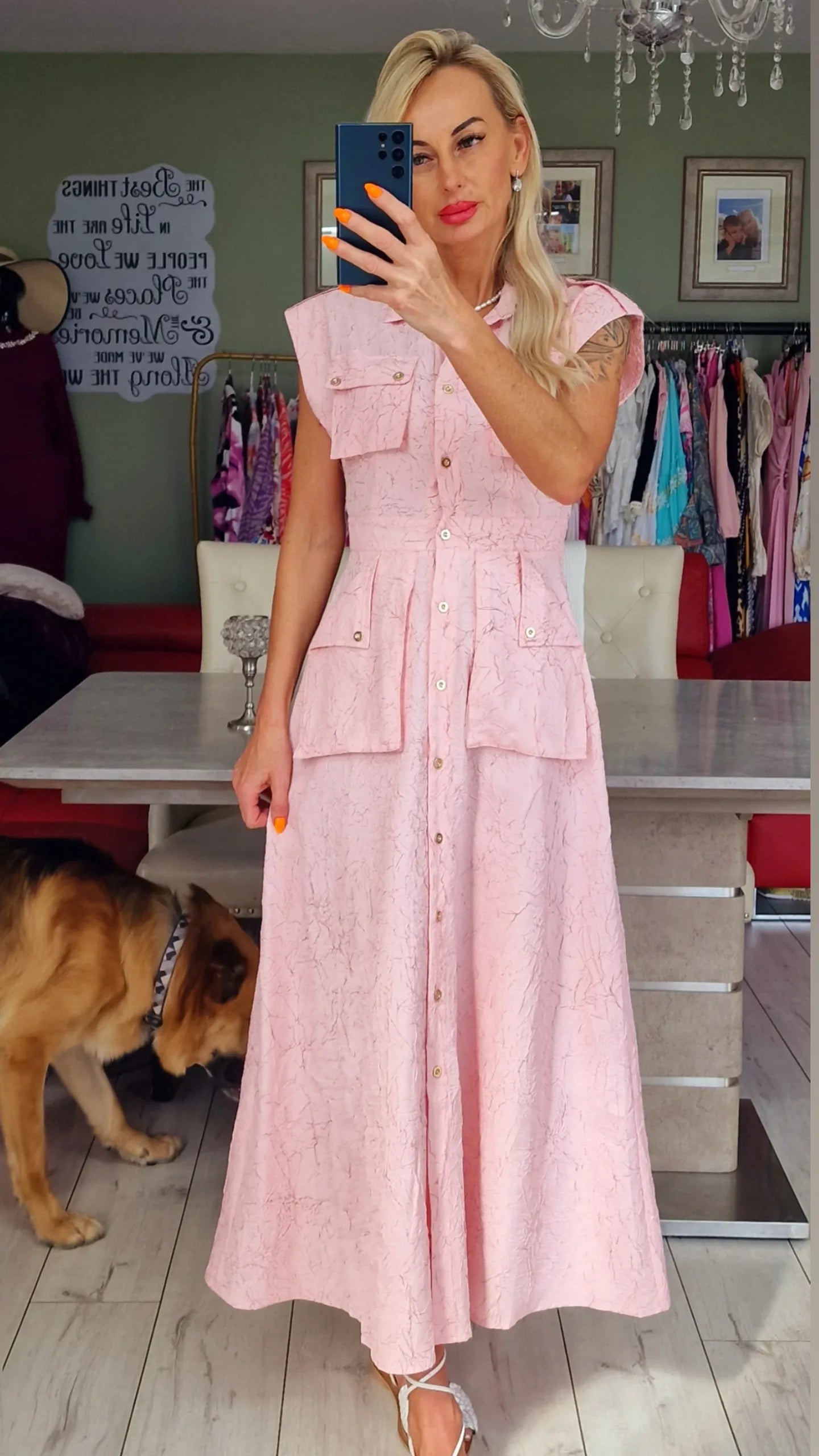 Murmur Buttons Up Dress