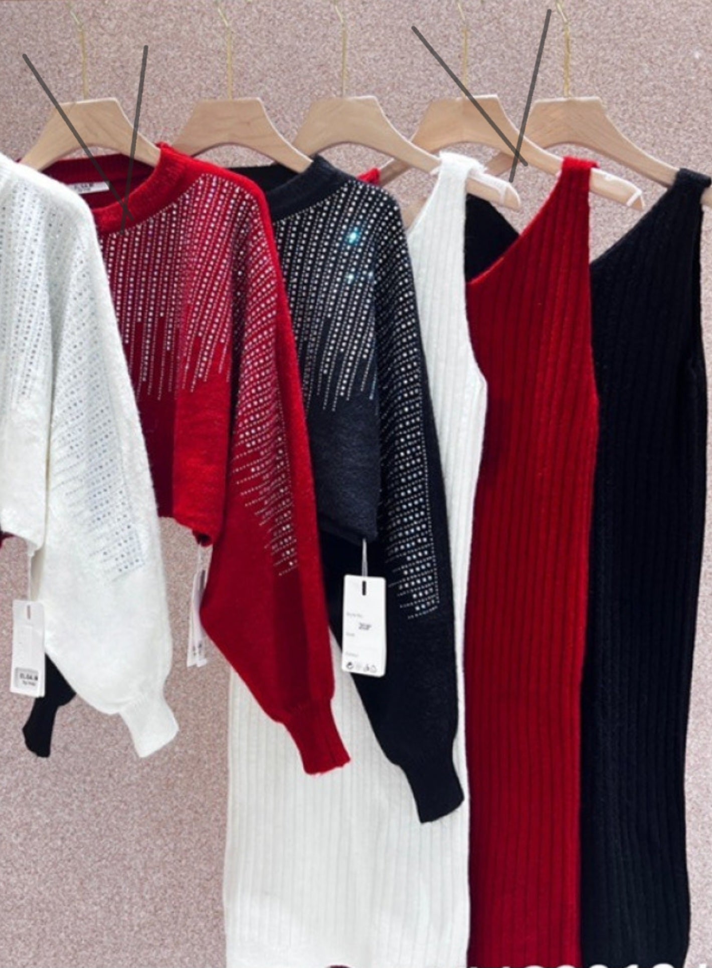 Red Warm Sweater Set - Dress plus Sweater