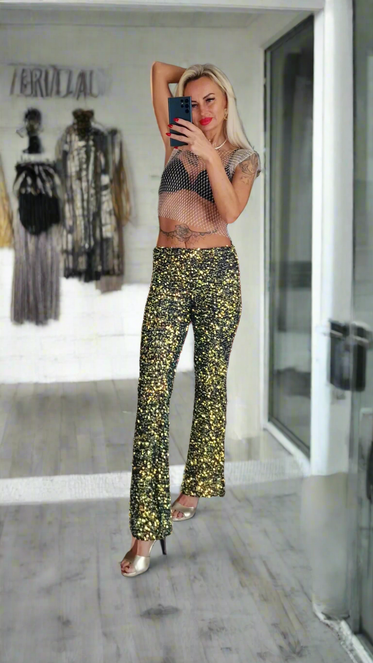 Sequin Trousers