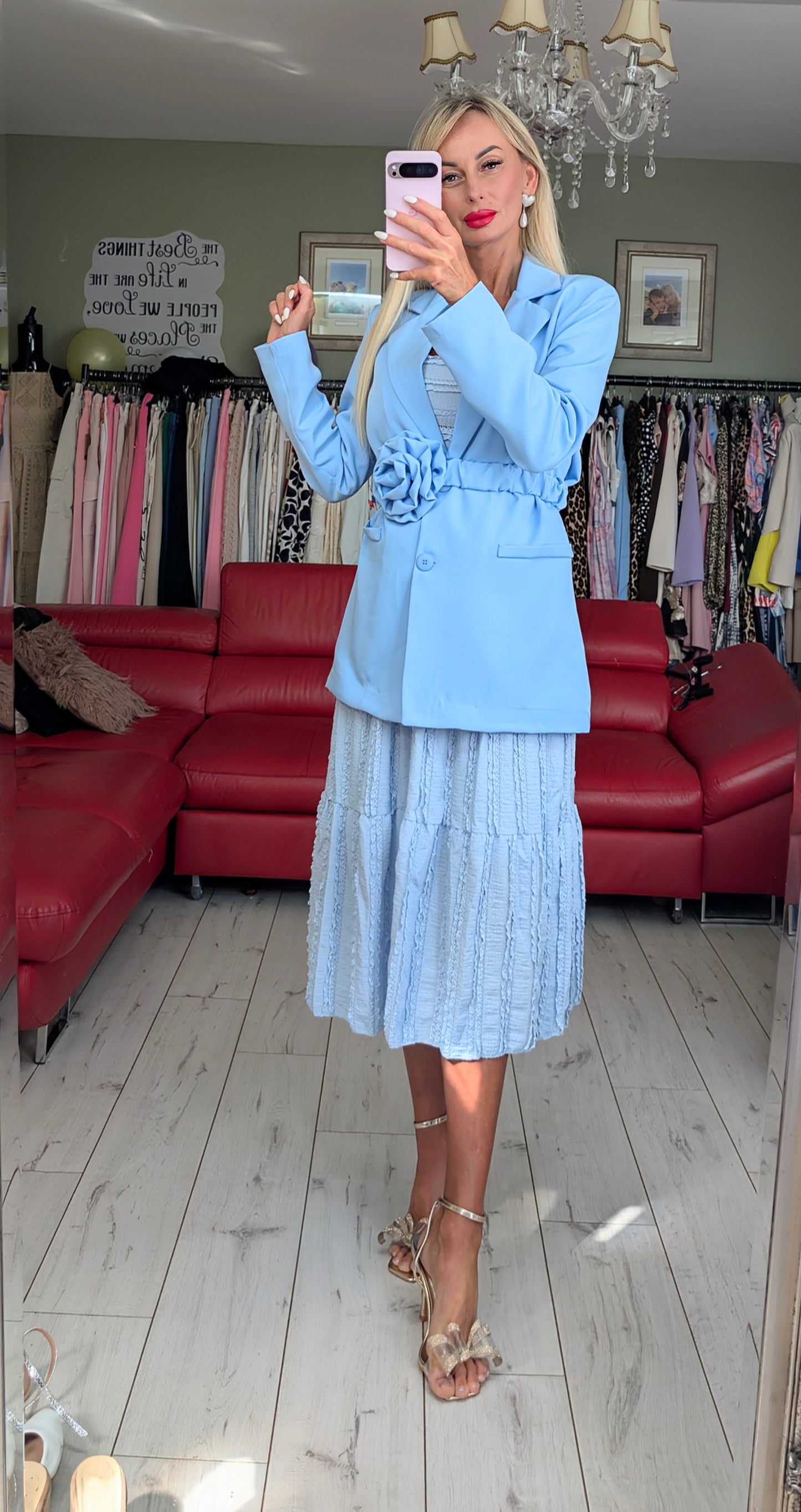 Baby Blue Set - Skirt and Top