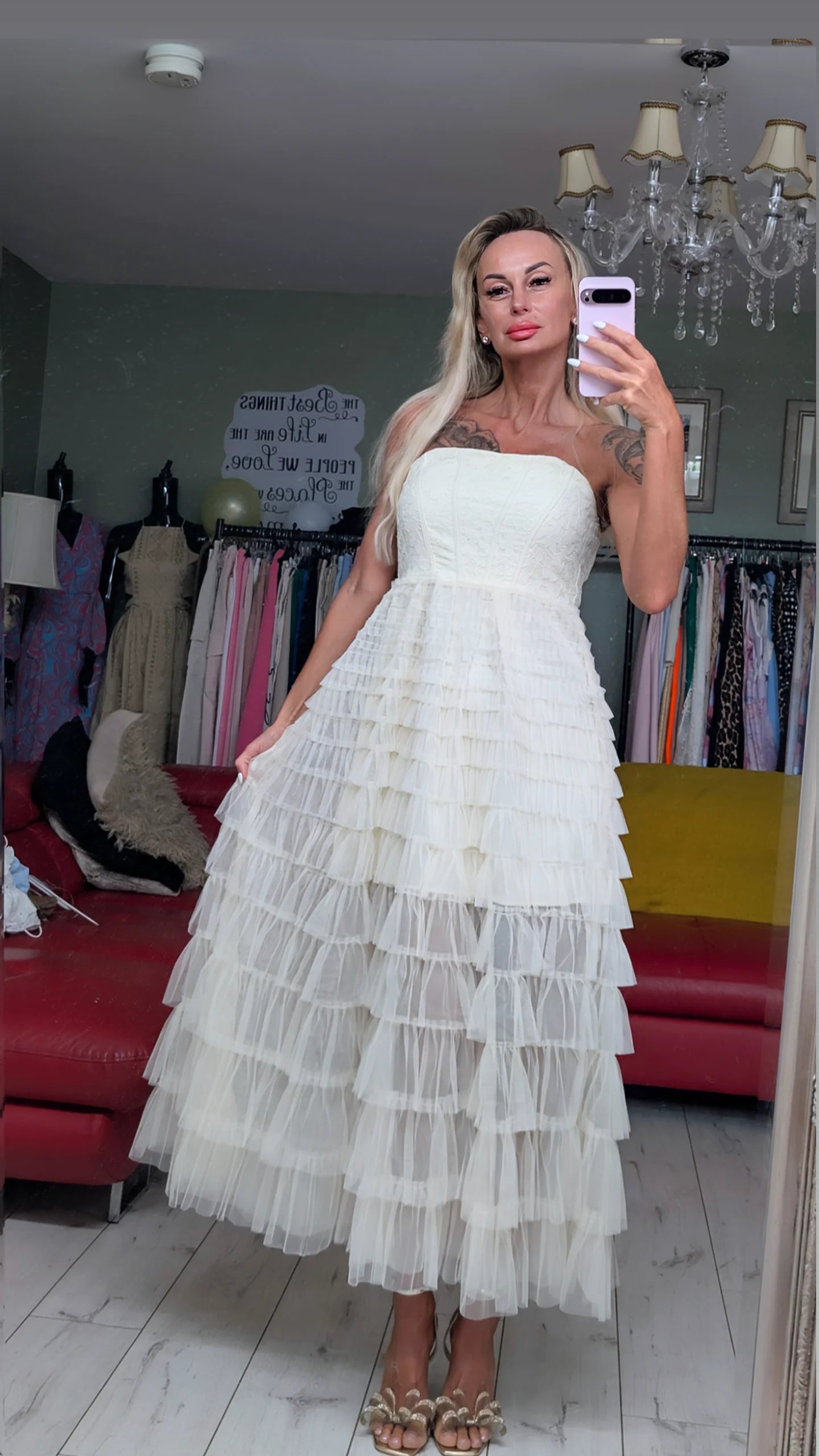 Creamy Occasionally Dress