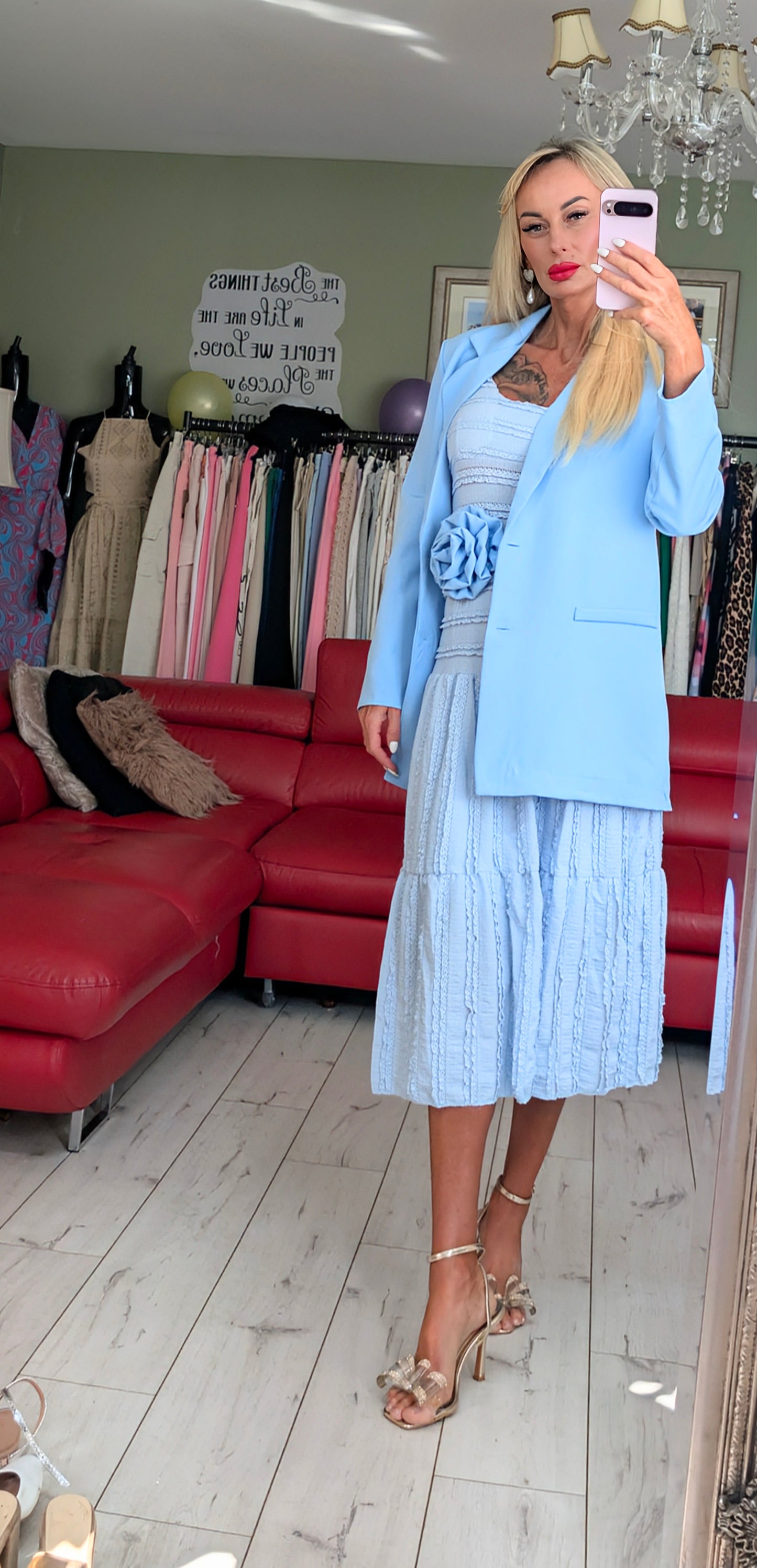 Baby Blue Set - Skirt and Top