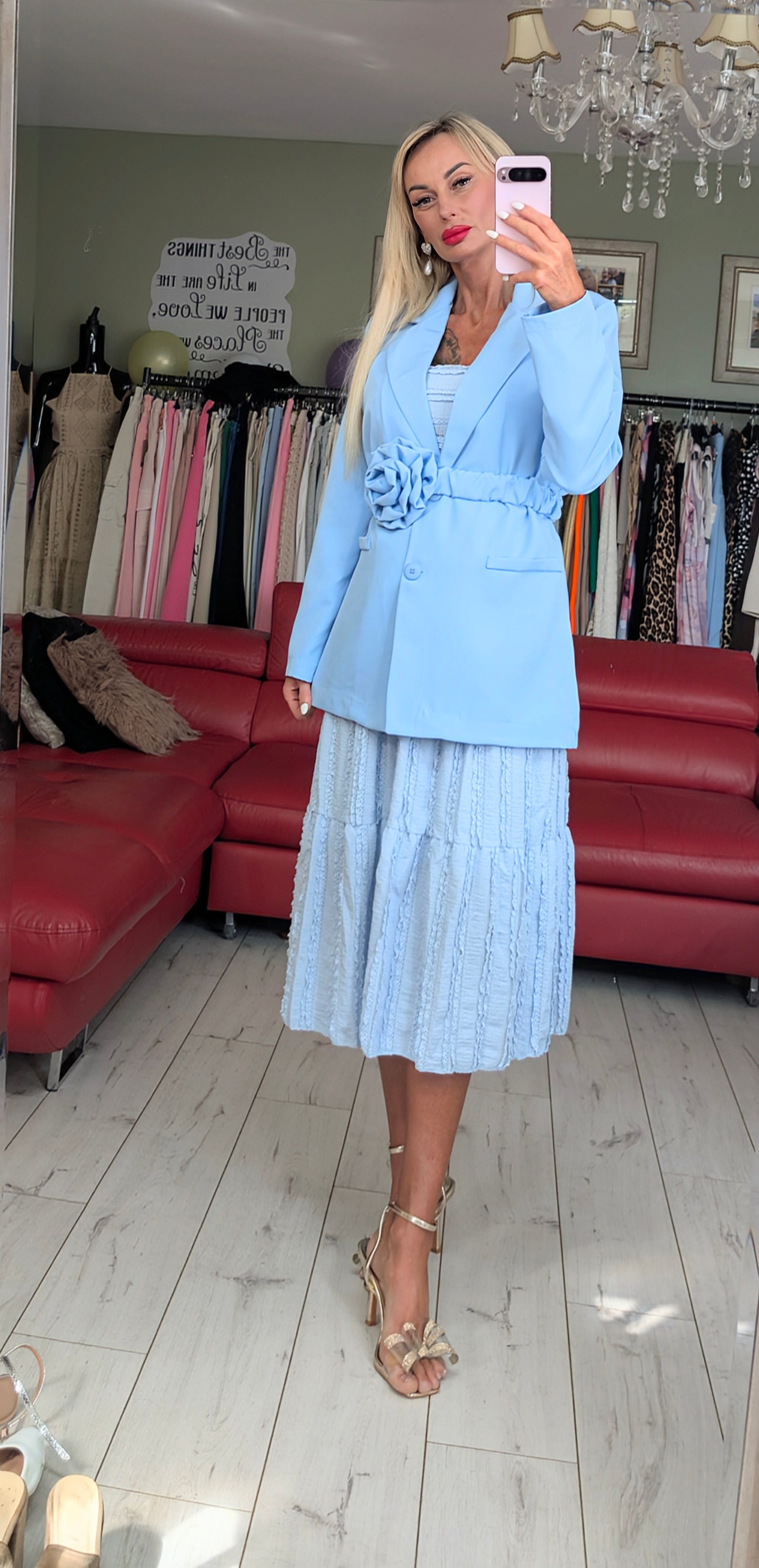 Baby Blue Set - Skirt and Top